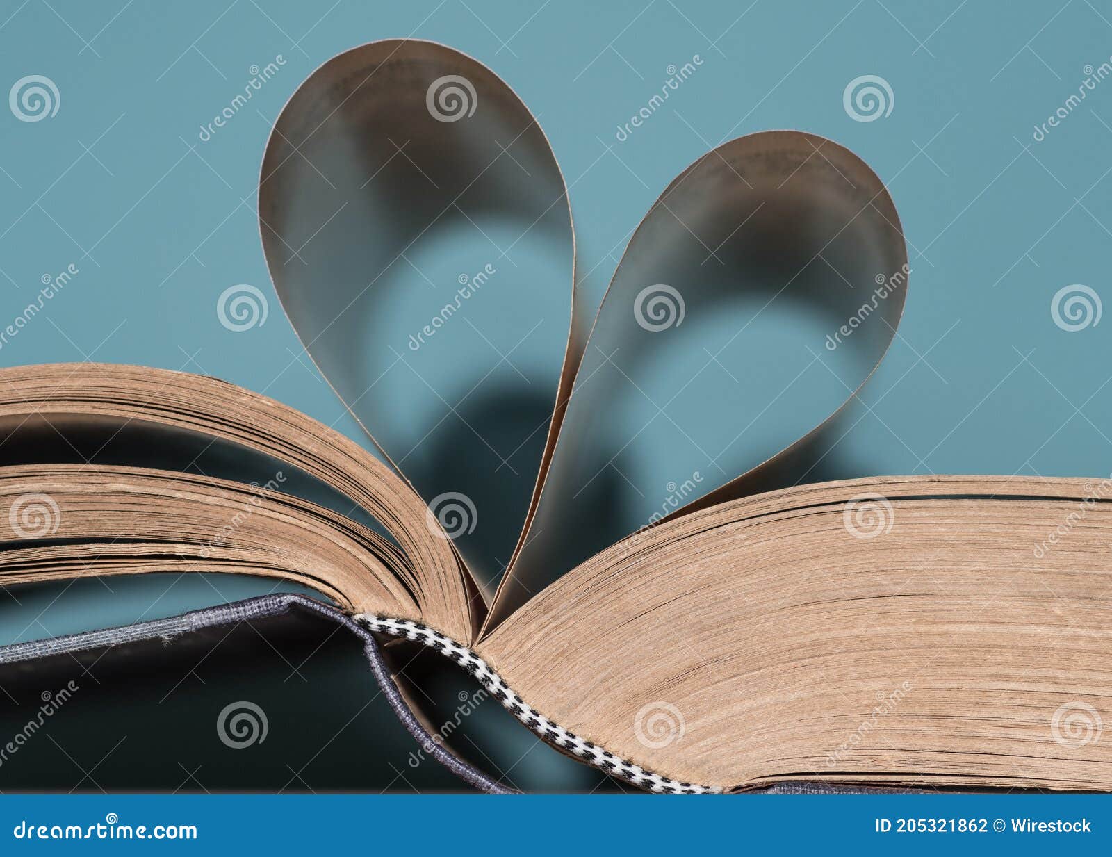 Captura De Pantalla De Un Libro De Páginas En Forma De Corazón Con Fondo  Azul Foto de archivo - Imagen de fondo, libro: 205321862