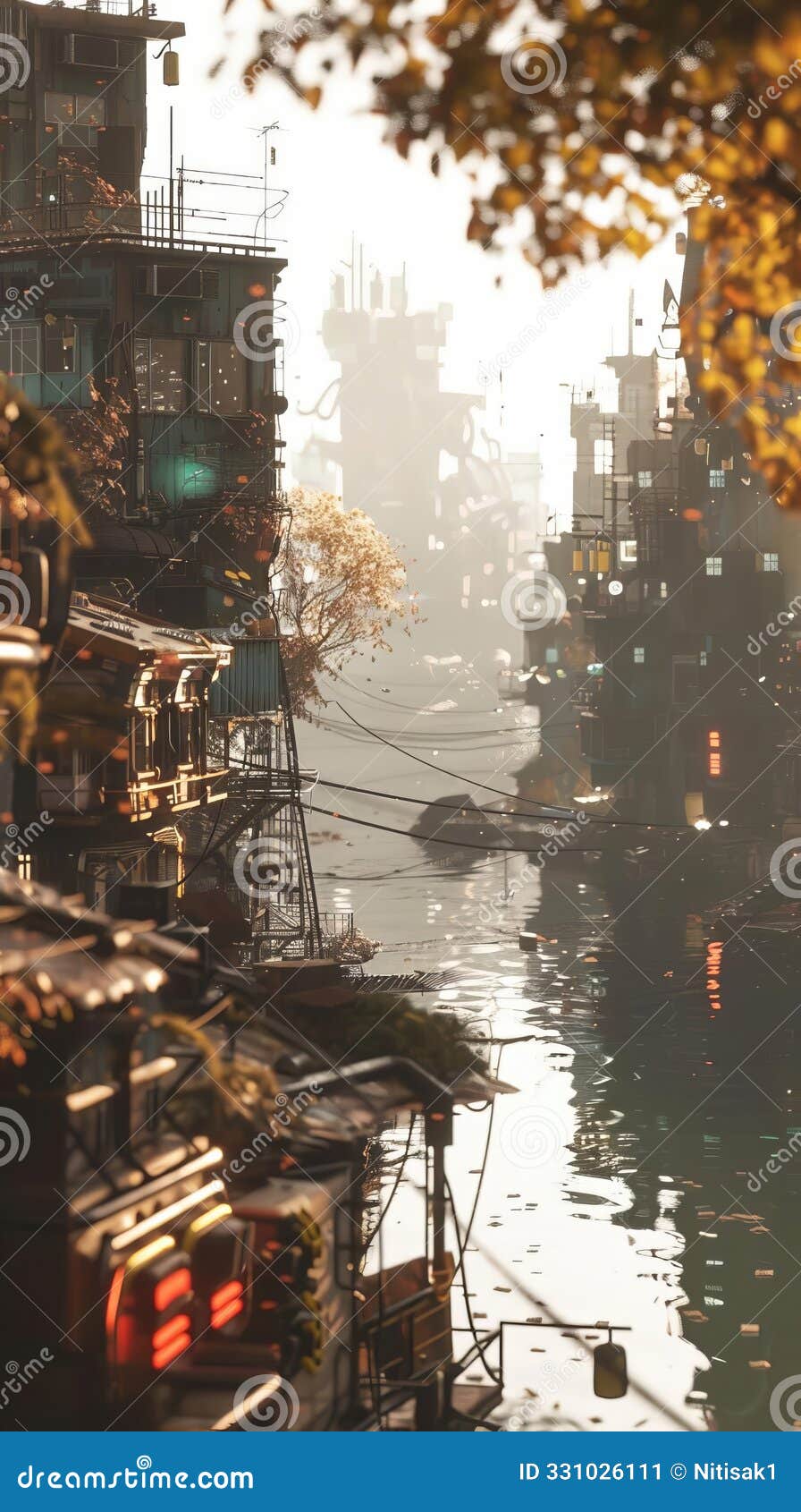 capture a side view of a dystopian landscape inspired by classic literature utilize unexpected camera angles to evoke a surreal