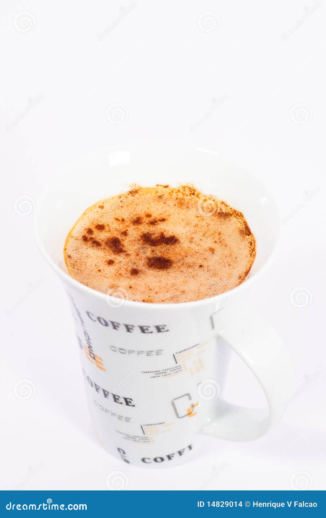 capuccino cup in white background 1