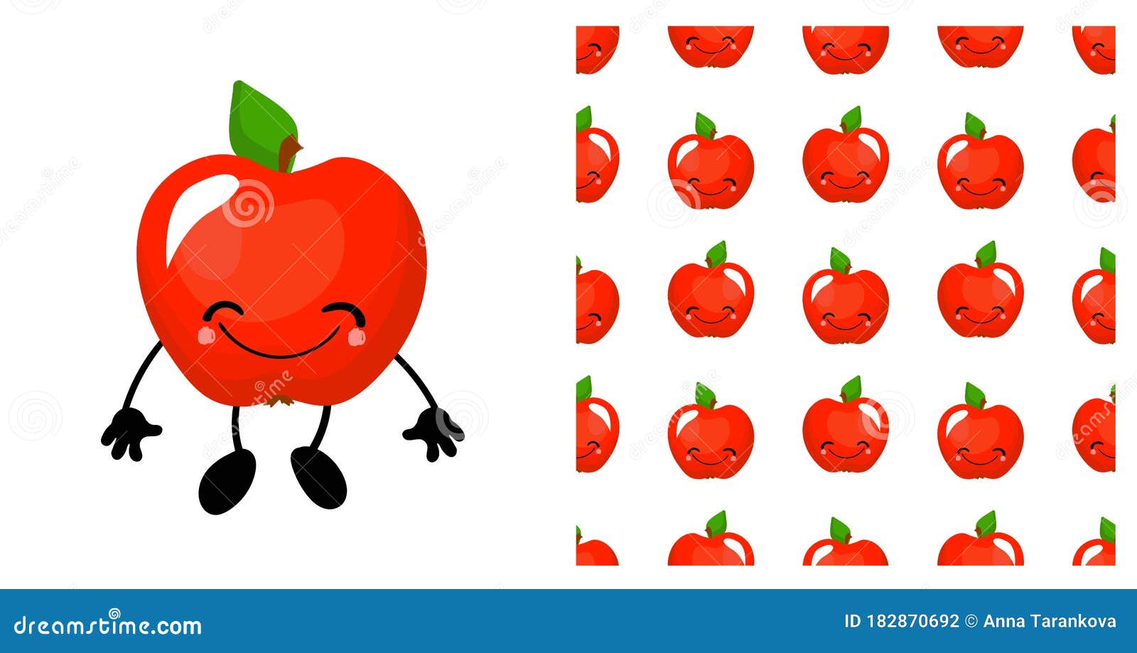 Carácter De Manzana. Linda Fruta De Dibujos Animados. Ilustración Aislada En Un Fondo Blanco. Patrón Sin Fisuras Stock de ilustración - Ilustración de brillante, jugoso: 182870692 Carácter De Manzana. Linda Fruta De Dibujos Animados. Ilustración Aislada En Un Fondo Blanco. Patrón Sin Fisuras Stock de ilustración - Ilustración de brillante, jugoso: 182870692
