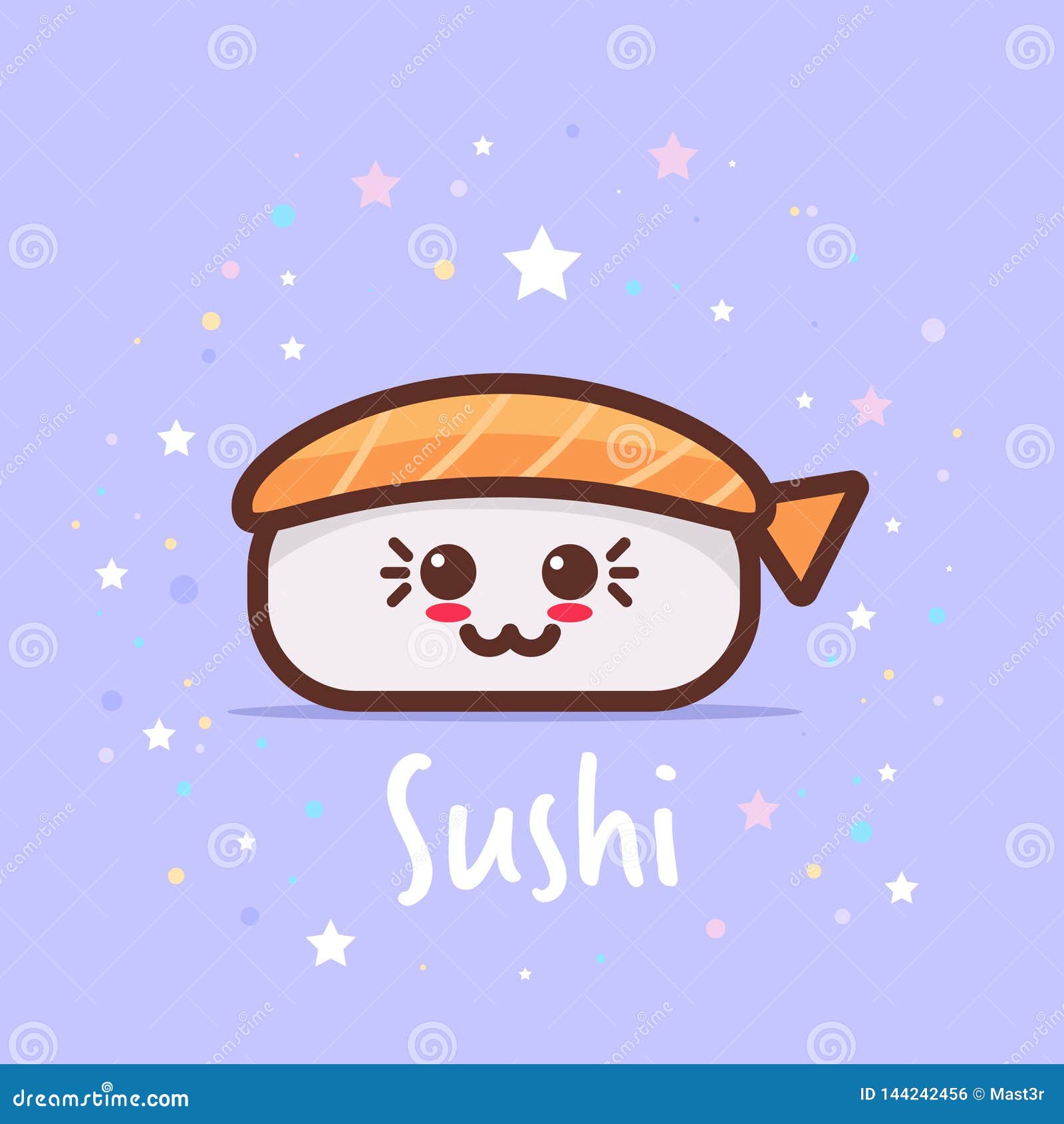 Pequeno Sushi Kawaii Com Rostos Bonitos Caracteres De Desenho Animado  Bonitos Para Logotipo, Adesivo, Pino, Emblema Ilustração do Vetor -  Ilustração de porcelana, japonês: 162865560