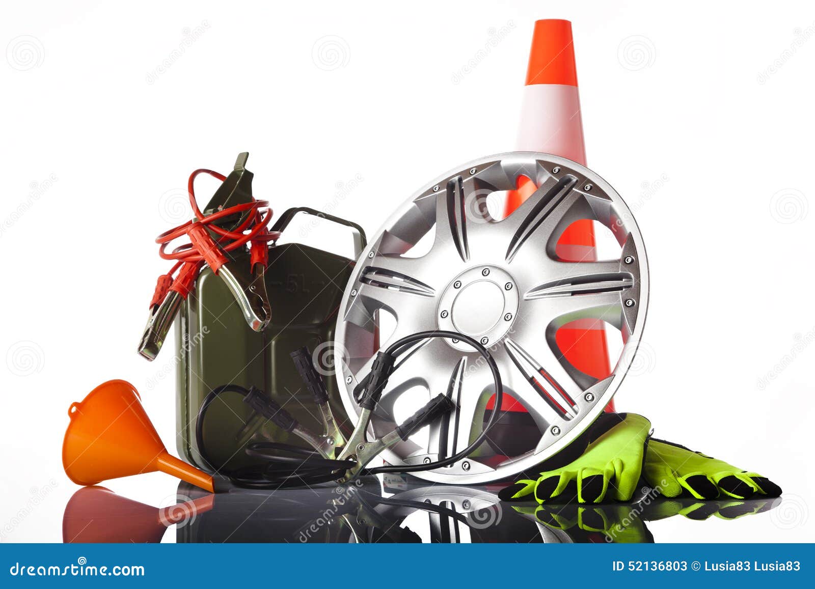 Car accessories stock image. Image of roadworks, cone 52136803