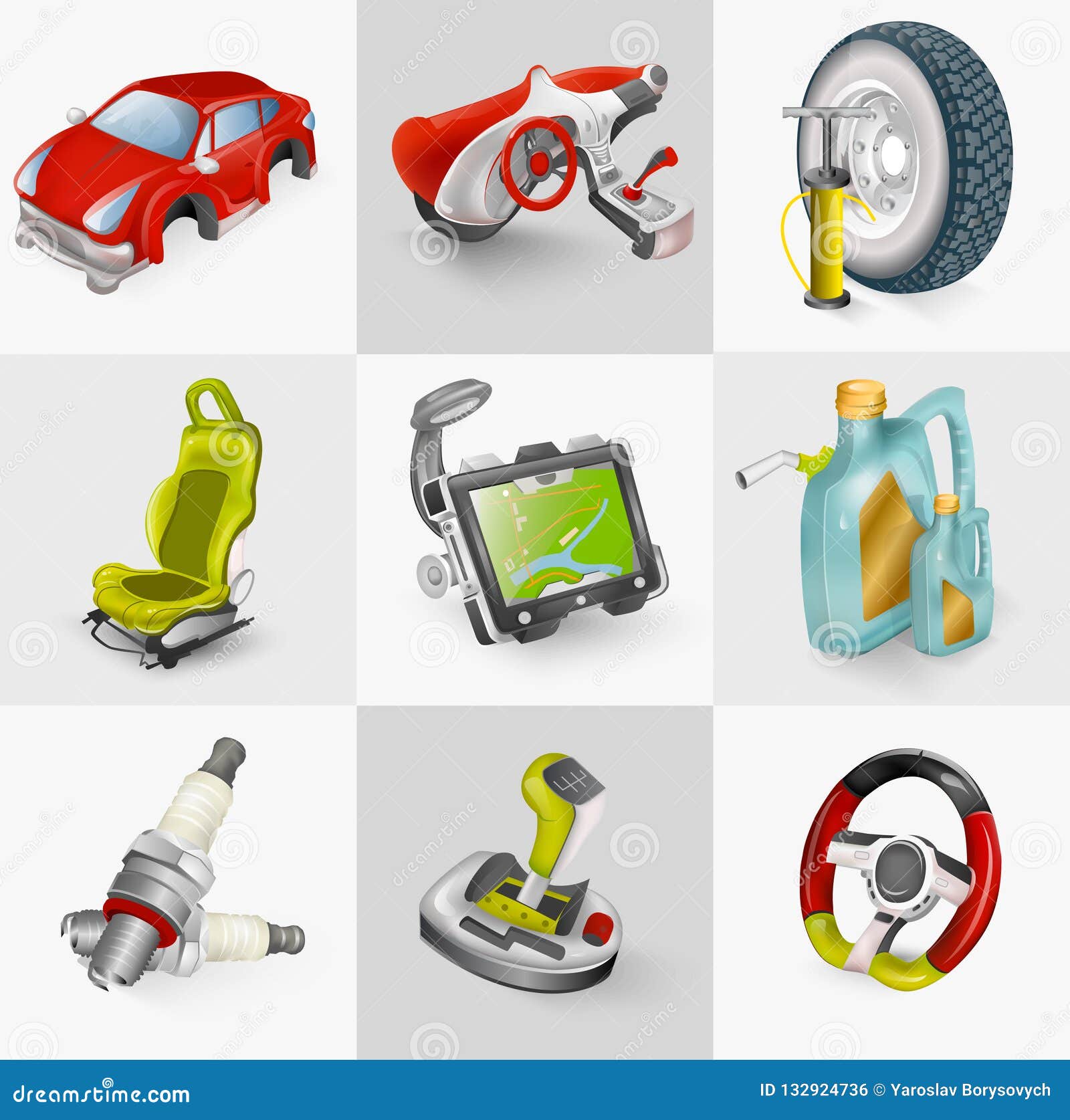 Car Accessories Stock Illustrations – 8,424 Car Accessories Stock  Illustrations, Vectors & Clipart - Dreamstime