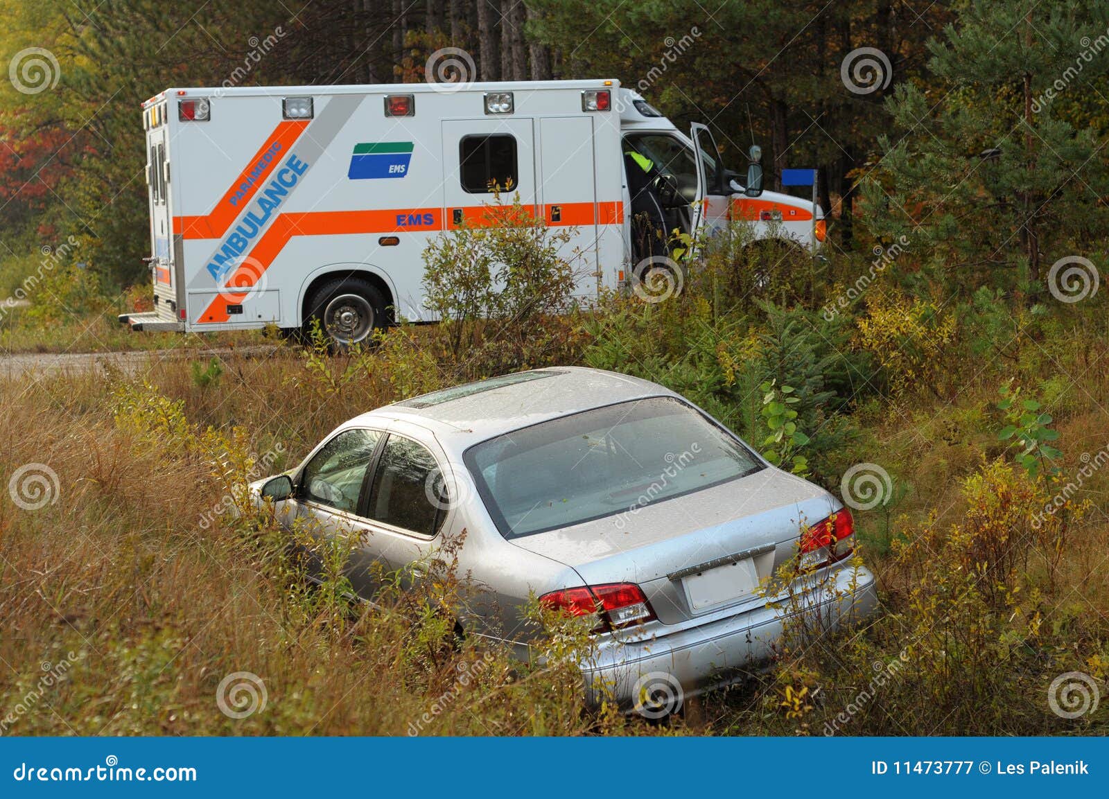 Car accident and ambulance stock image. Image of road 11473777