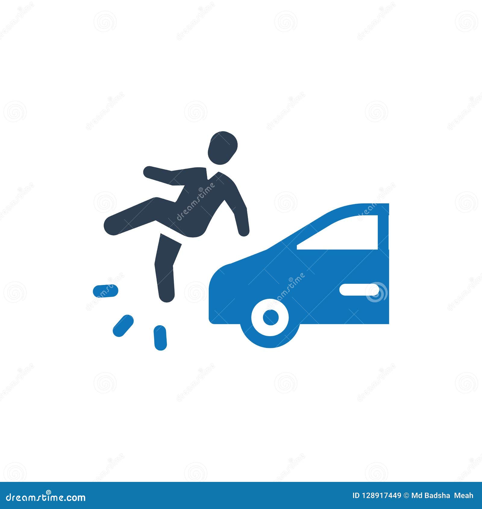 Car Accident Icon stock vector. Illustration of symbol 128917449