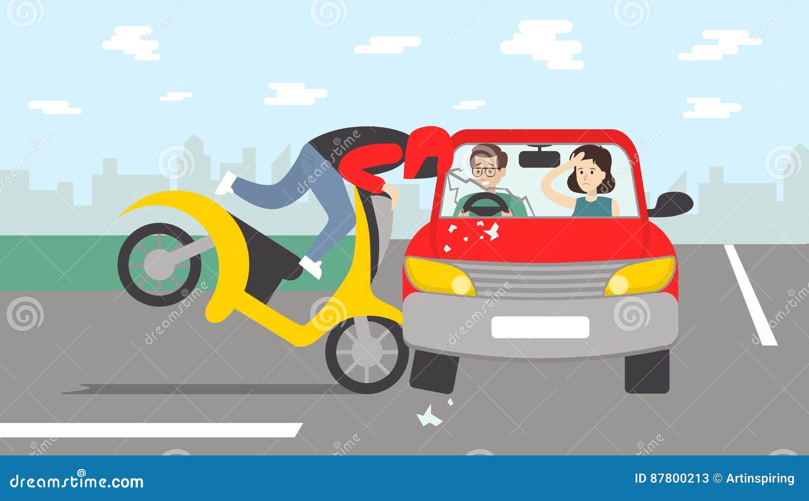 Motorcycle Accident Stock Illustrations – 2,093 Motorcycle Accident Stock  Illustrations, Vectors & Clipart - Dreamstime