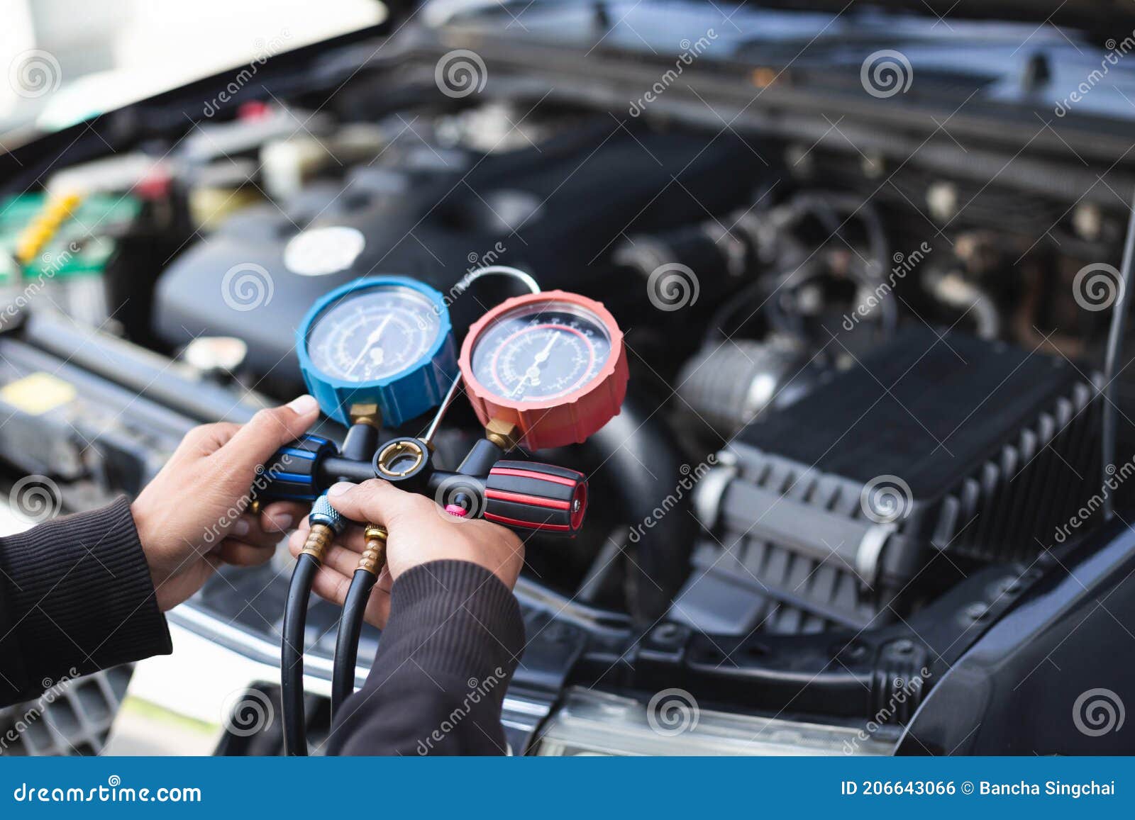 Car Air Conditioner Check Service Leak Detection Fill Refrigerant