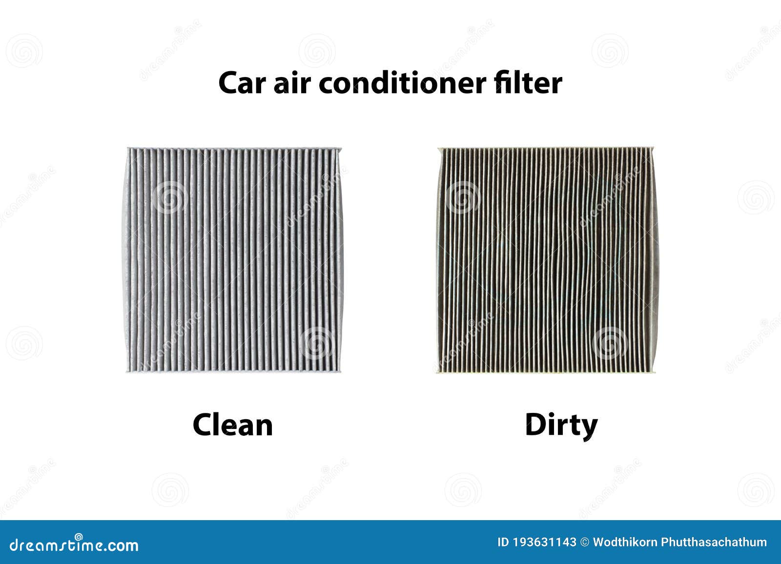 Car Air Conditioner Filter Isolated Stock Image Image of background