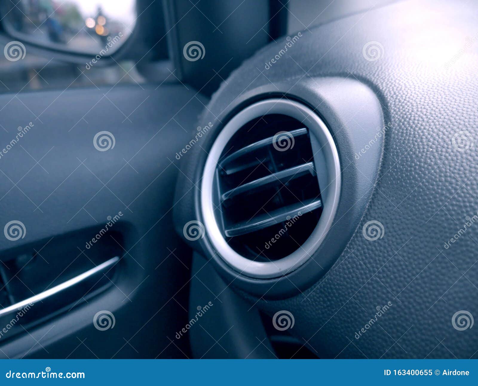 Car Air Conditioner Panel Stock Image Image Of Dashboard 163400655