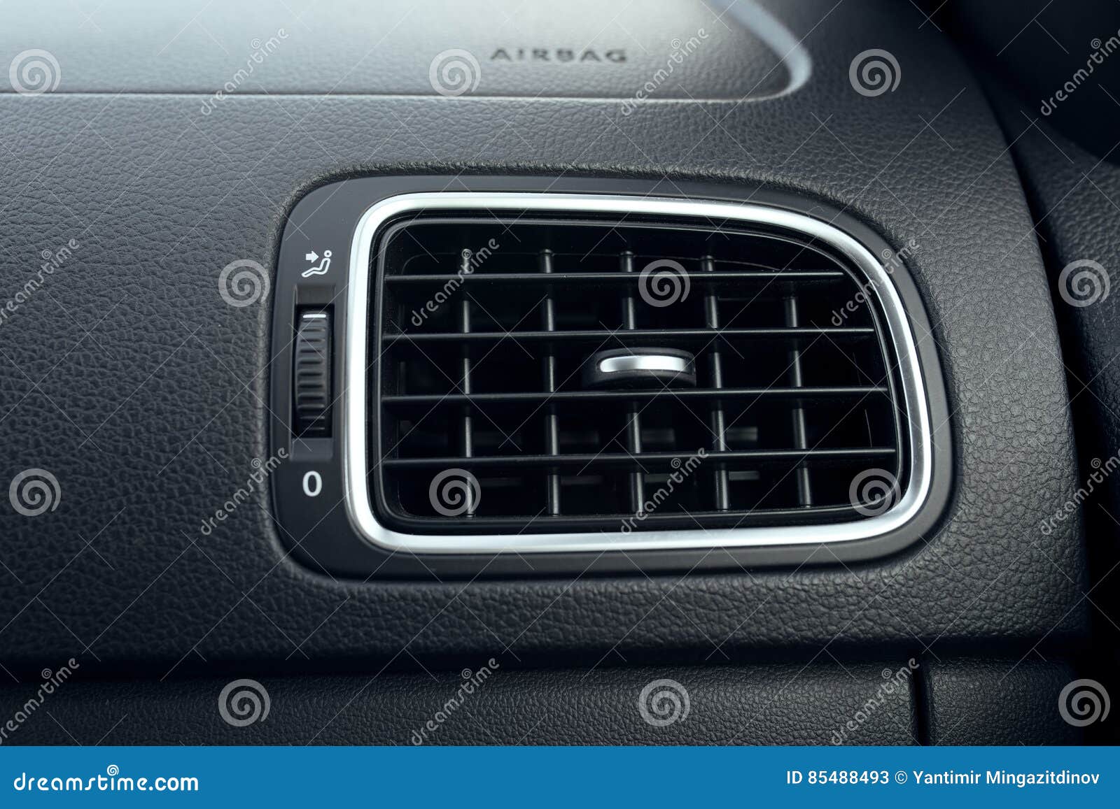 Car Air Conditioning. The Air Flow Inside The Car. Detail Interior Of