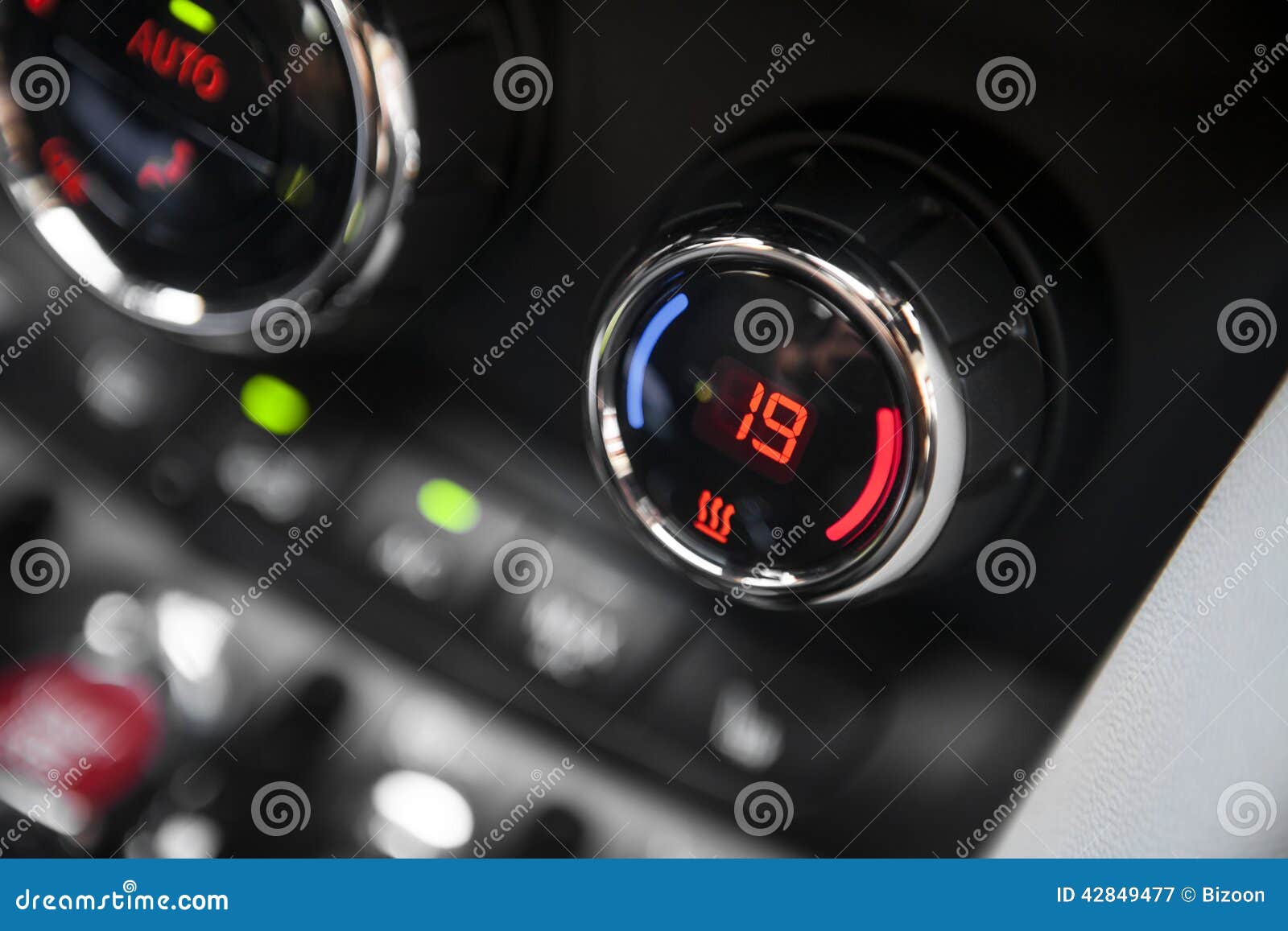 Car air conditioning stock image. Image of adjust, interior 42849477