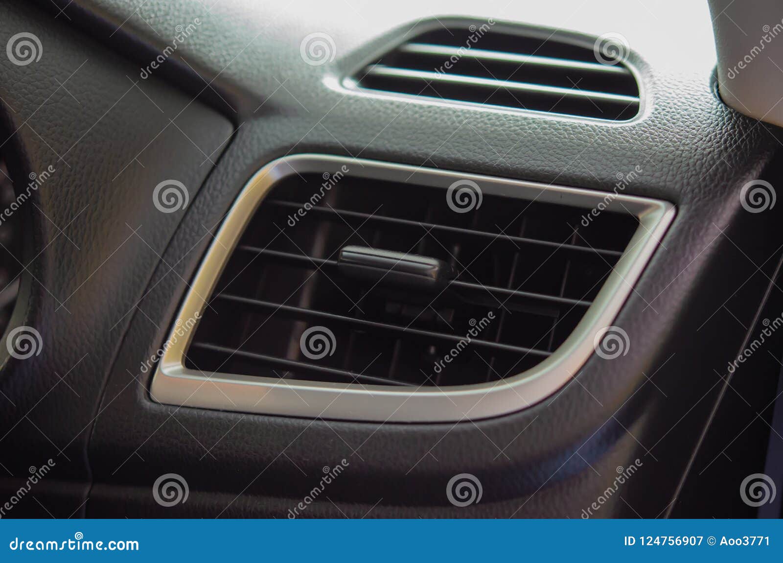 Car air conditioning stock image. Image of auto, black 124756907
