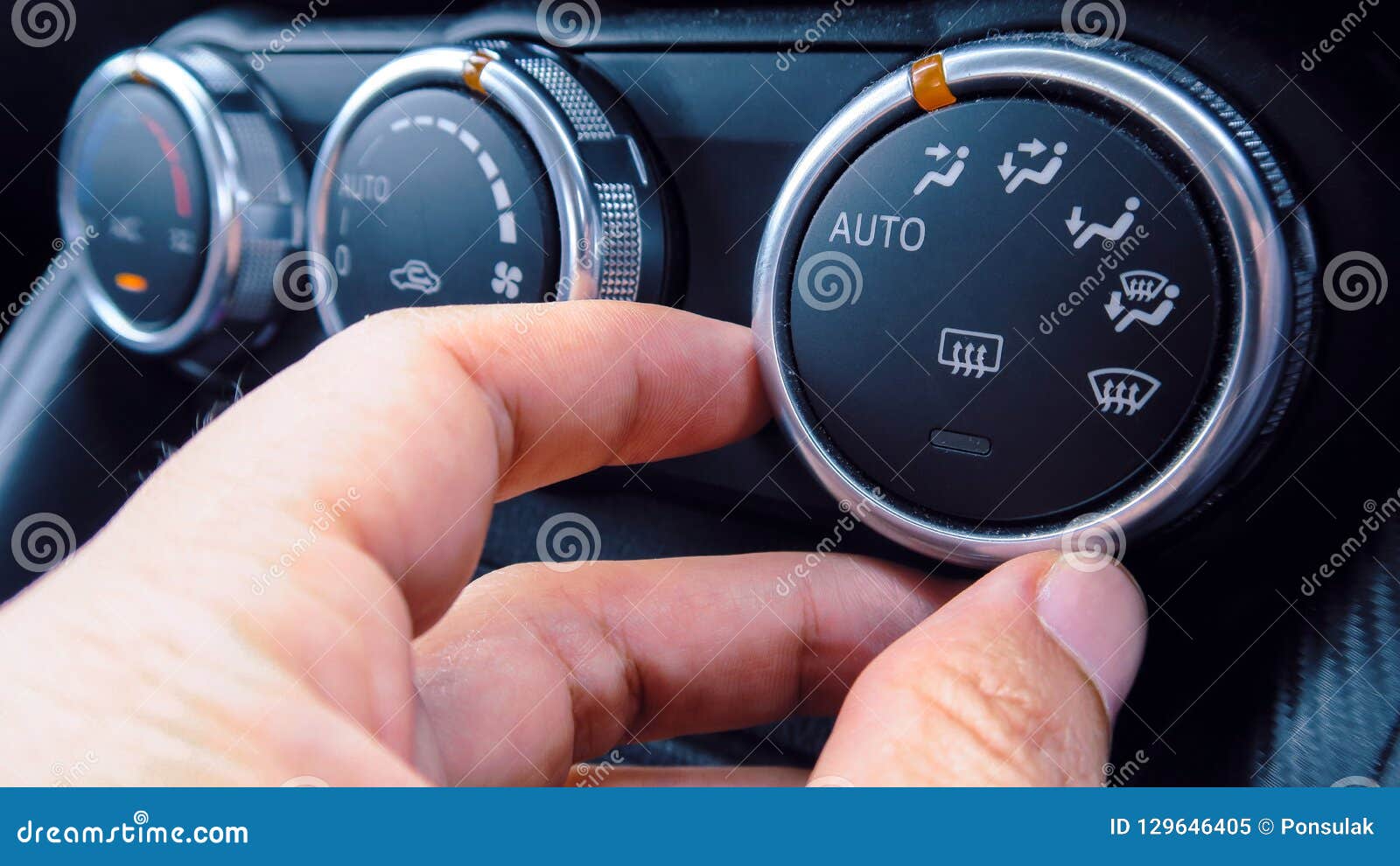 Car air conditioning stock image. Image of adjusting 129646405
