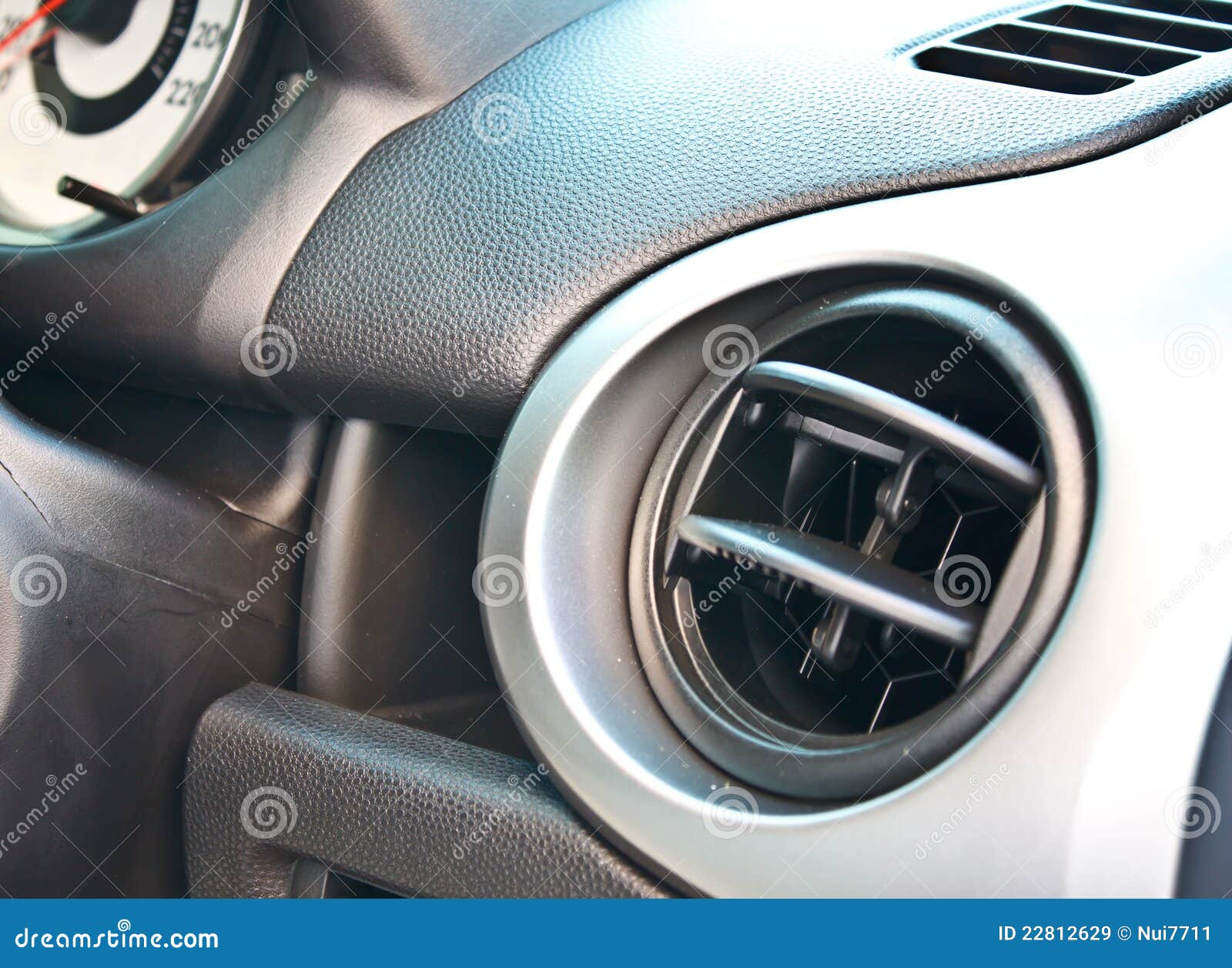 Car Air Conditioning Outlet Stock Image Image of circle, steel 22812629