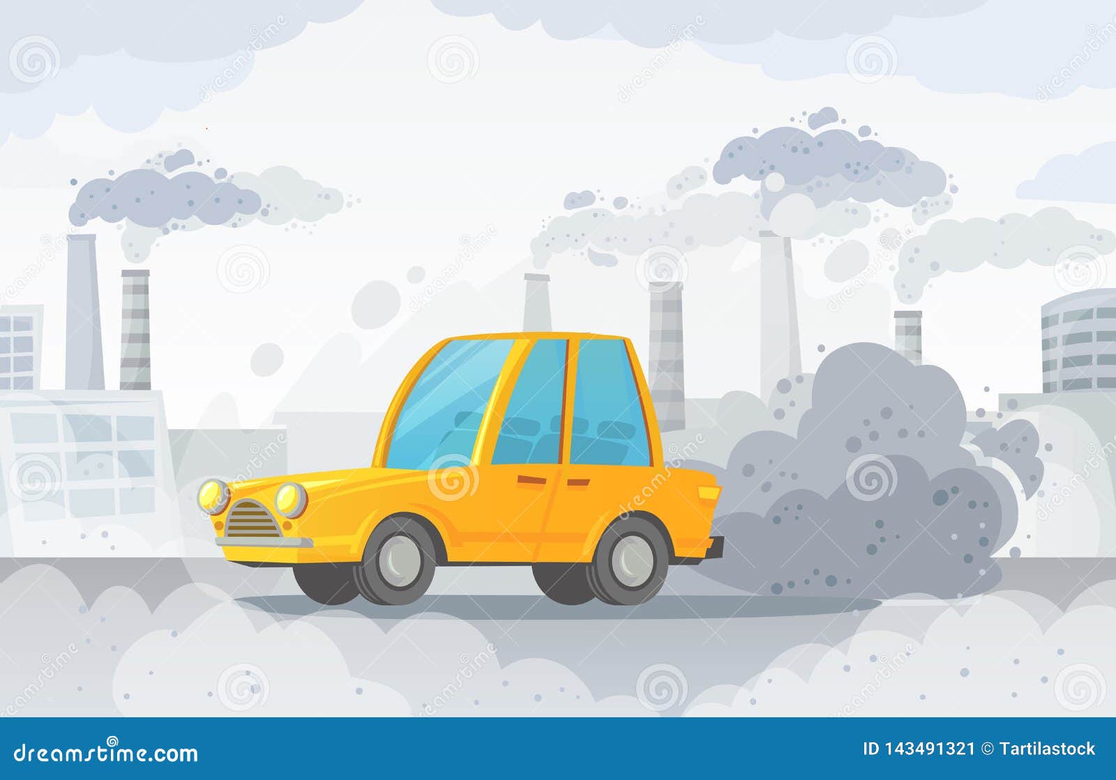 Car Air Pollution Clip Art