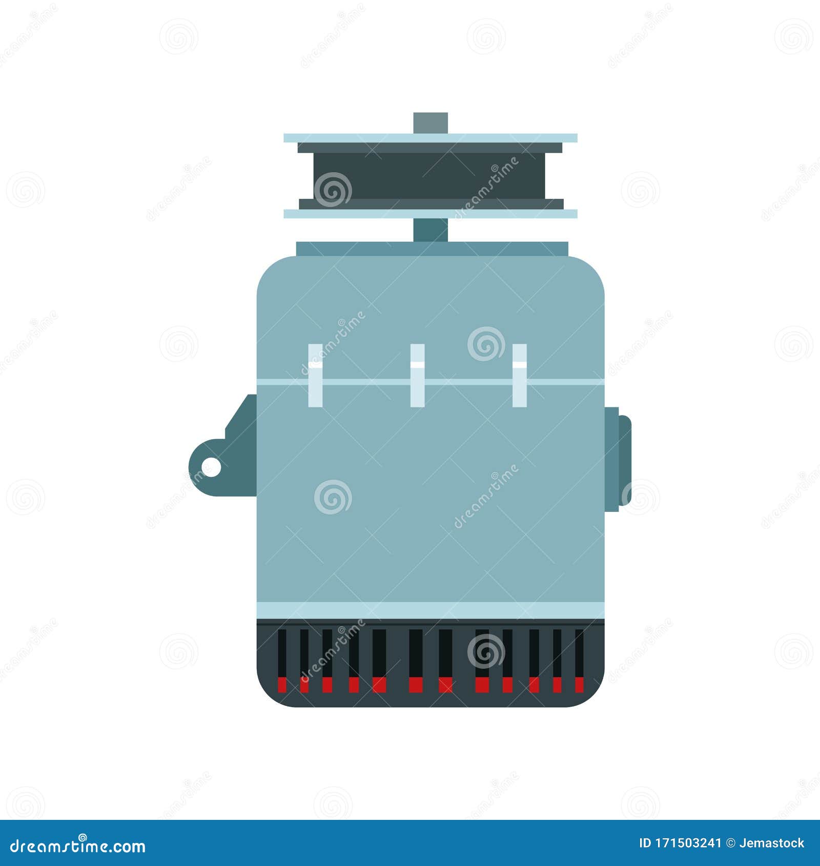 Car Alternator Icon, Colorful Design Stock Vector Illustration of