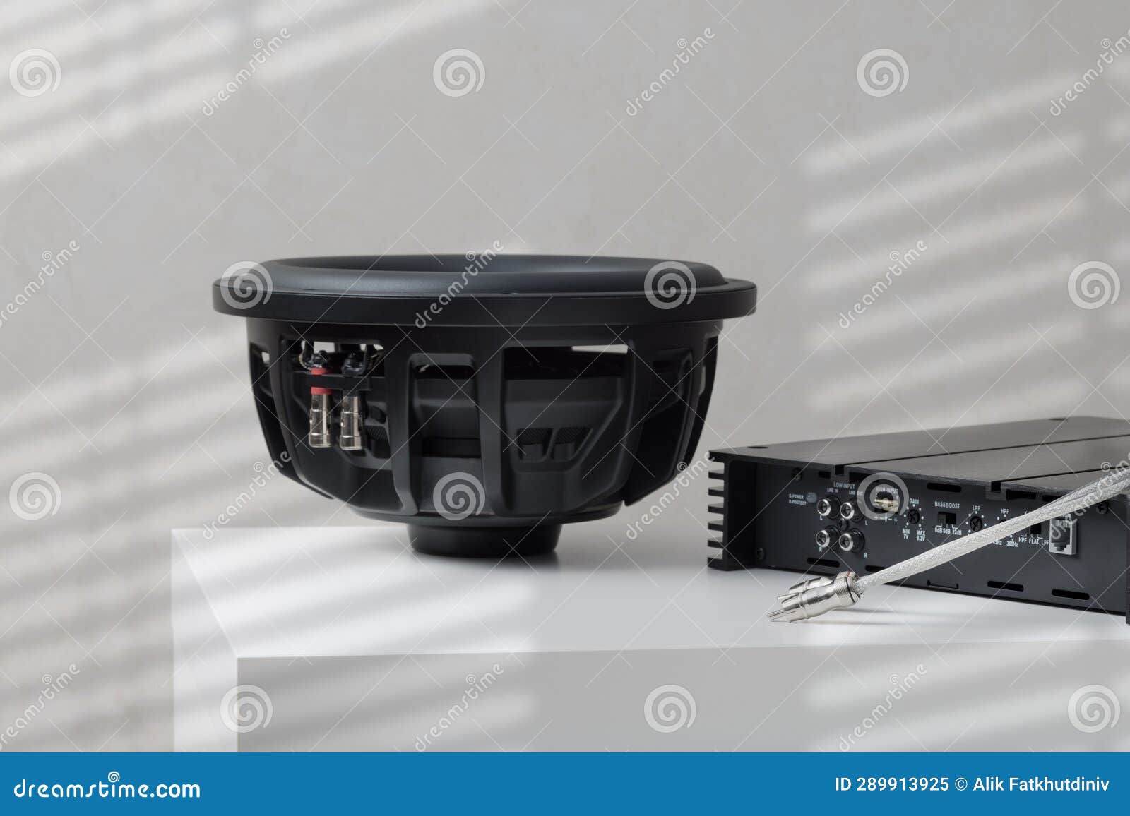 Car Audio, Car Speakers, Subwoofer and Accessories Stock Image Image