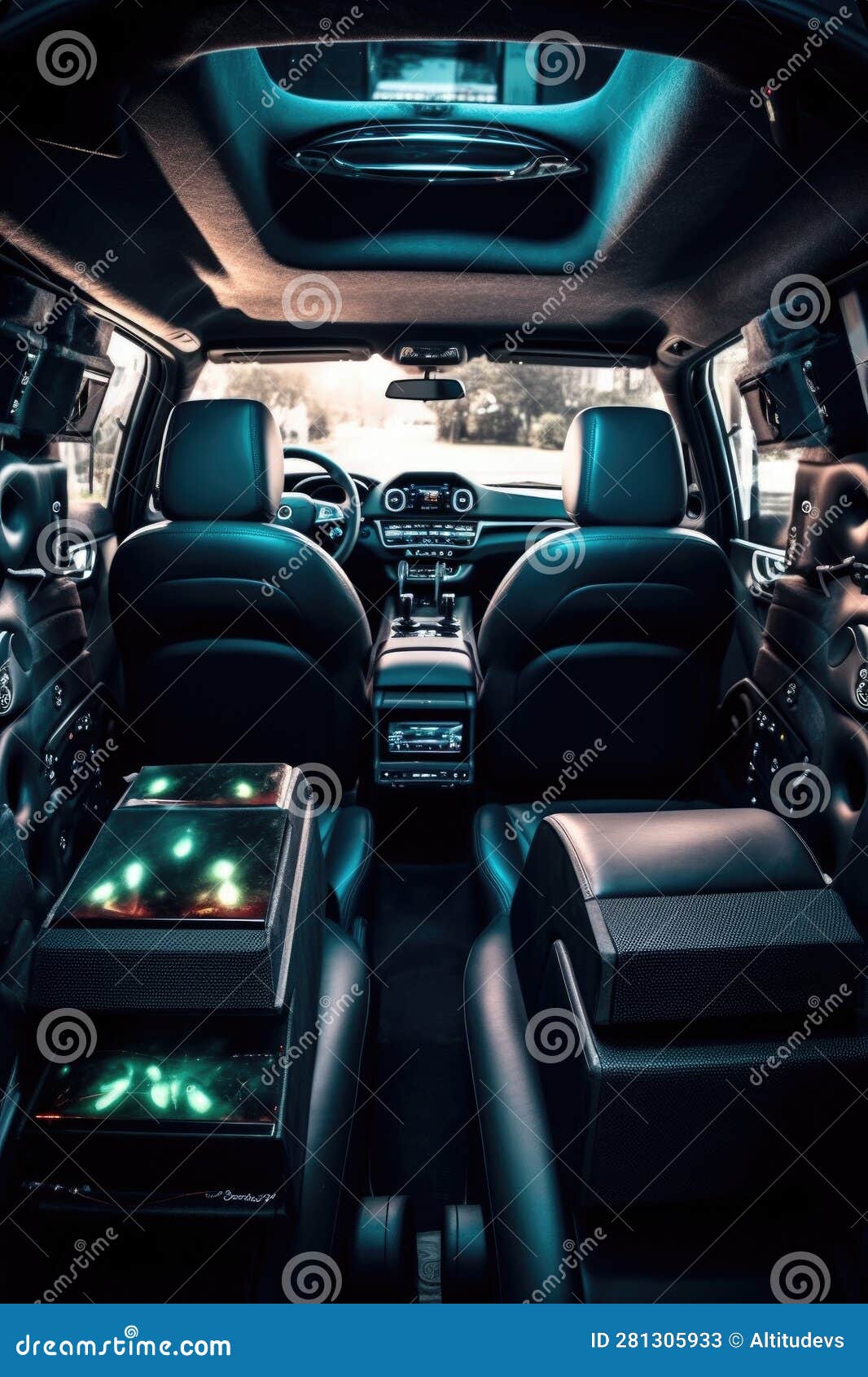 Car Audio System with Noisecancelling Tech Stock Image Image of