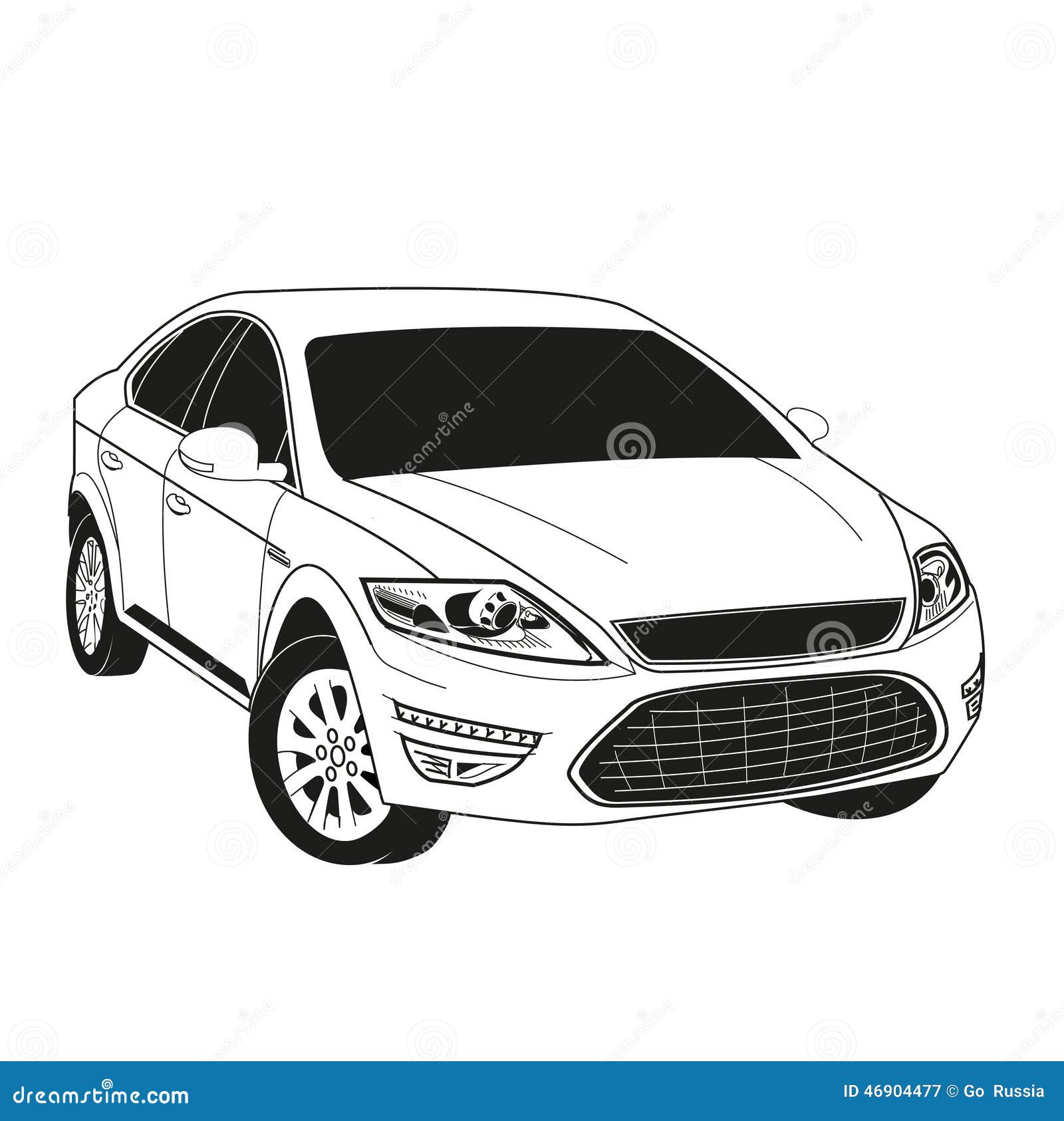 Ford Focus on Brown Spiral with Michael Jackson Style Stock Illustration -  Illustration of spiral, generated: 276624045