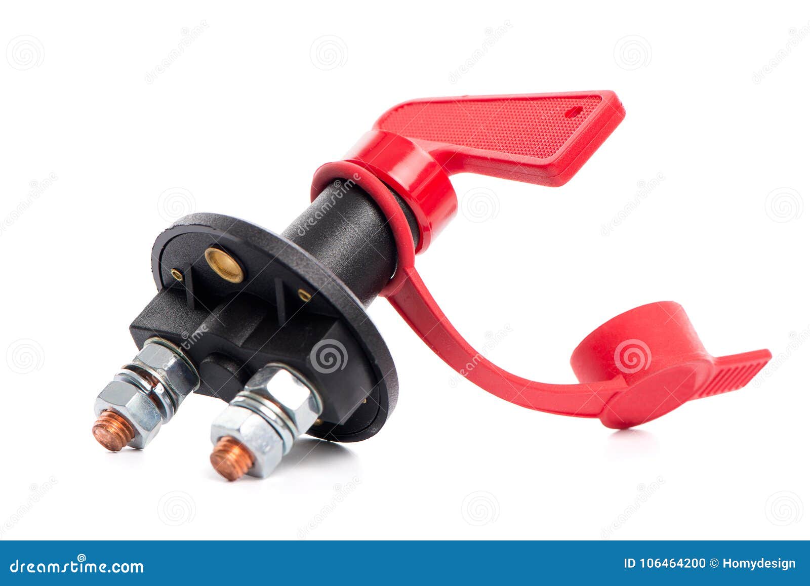 Car Battery Disconnect Switch Stock Photo Image of electric