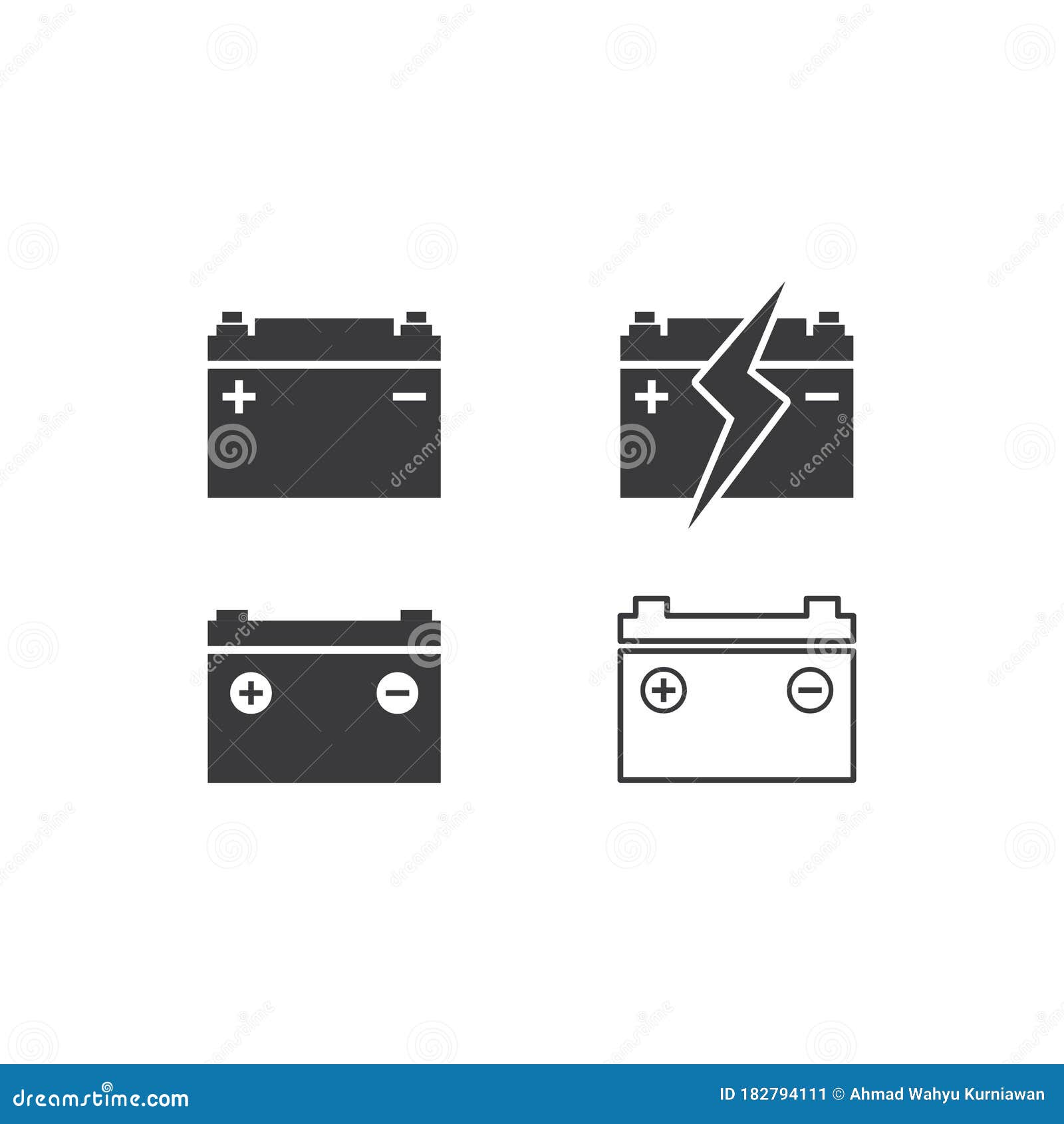Car battery icon stock vector. Illustration of booster 182794111