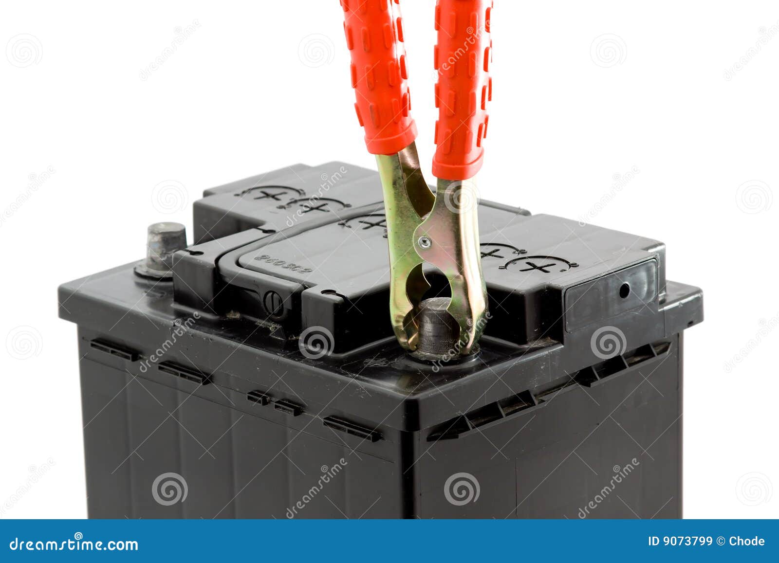 Car battery jump start stock image. Image of battery, backup 9073799