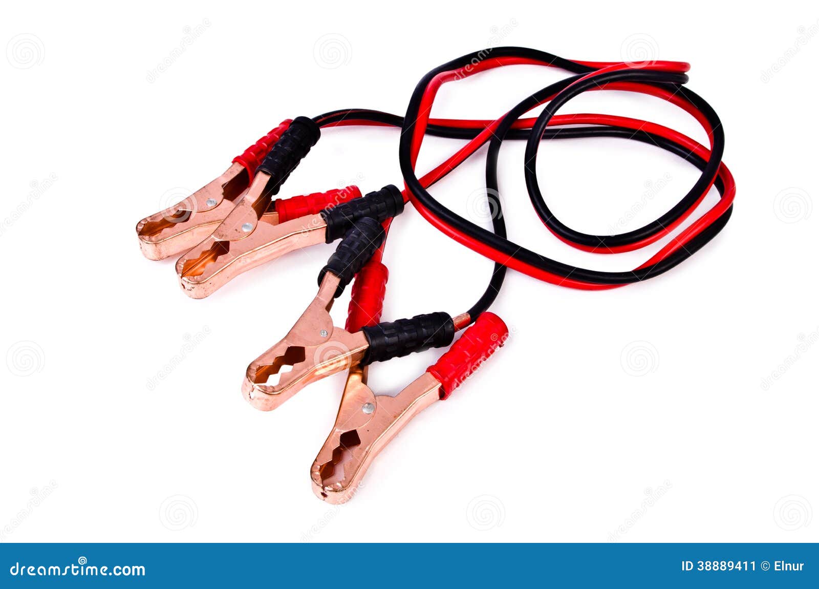 Car Battery Jumpers Stock Photo - Image: 38889411
