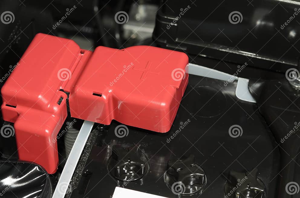 The Car Battery Positive Polarity Stock Photo Image of cables, brass
