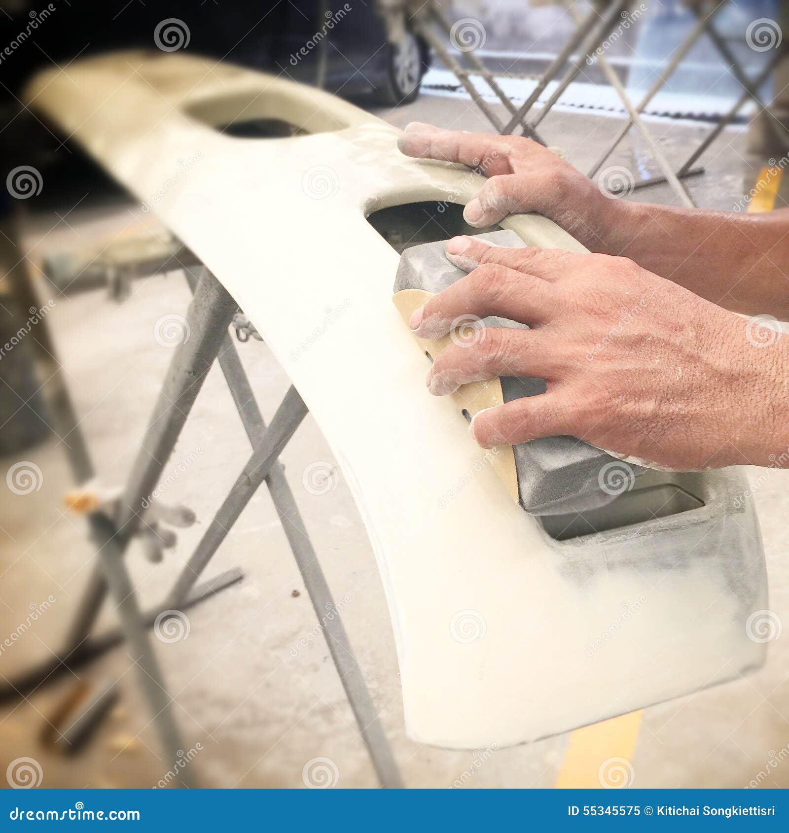 Car Body Work Auto Repair Paint after the Accident. Stock Image Image