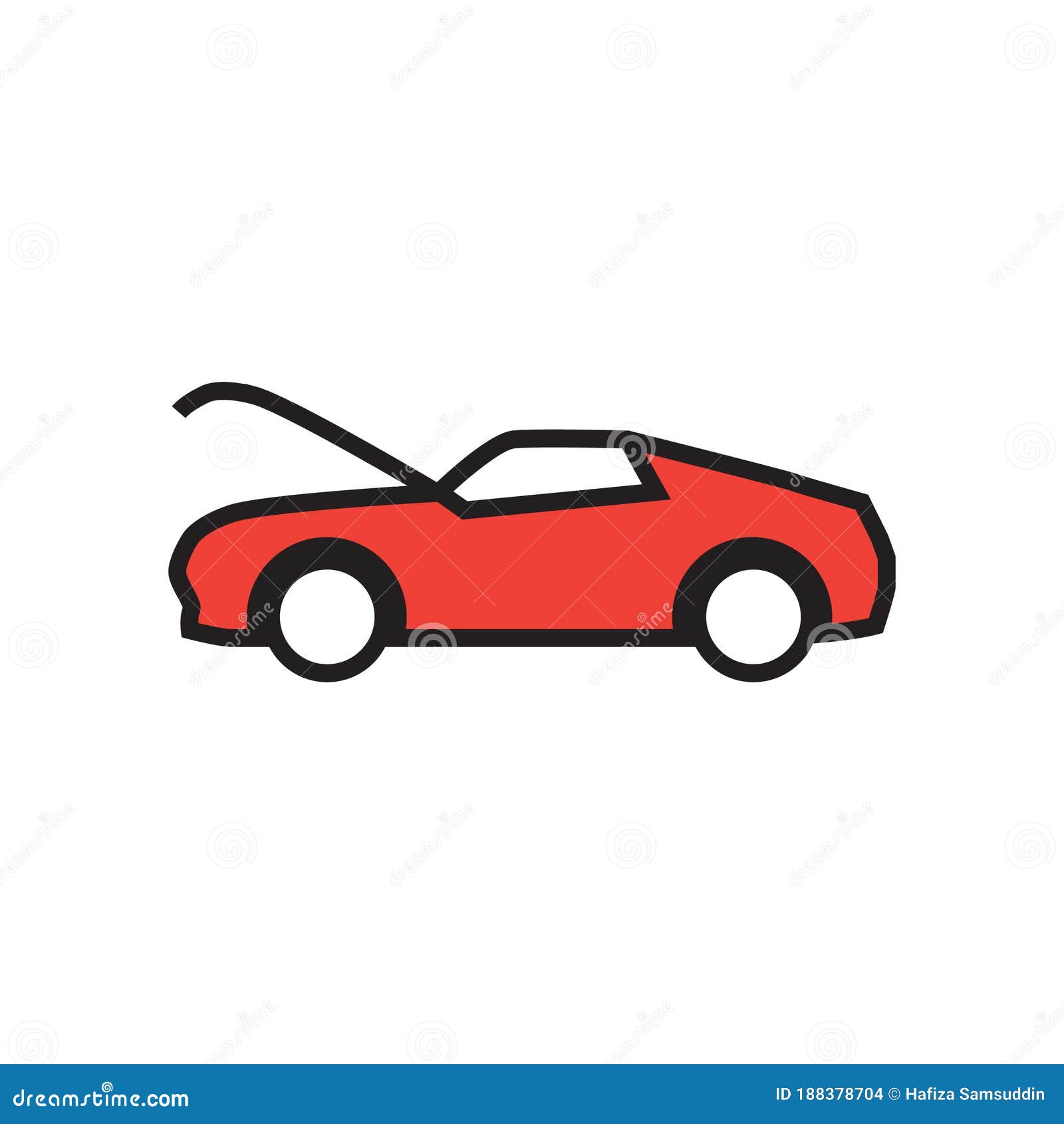 Linear Car Icon From Car Parts Outline Collection. Thin Line Car