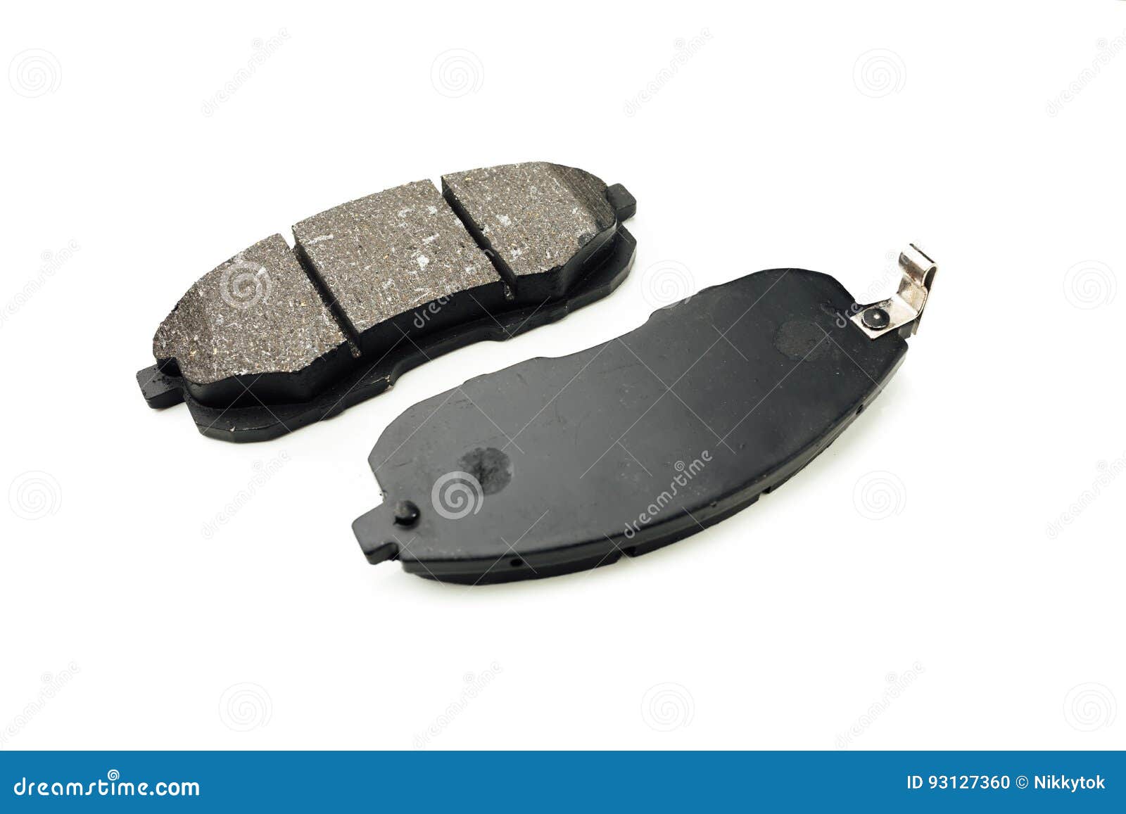 Car brake pads on white stock photo. Image of white, brake 93127360