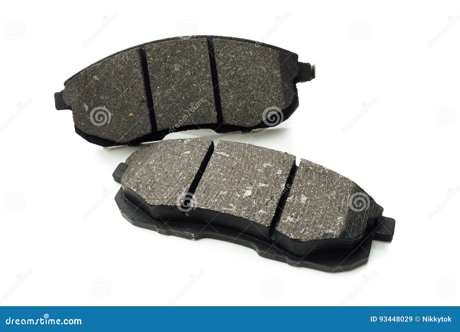 Car brake pads on white stock image. Image of group, vehicle 93448029