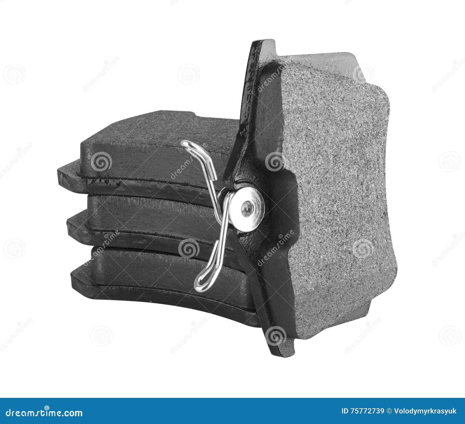 Car brake pads on white stock image. Image of isolated 75772739
