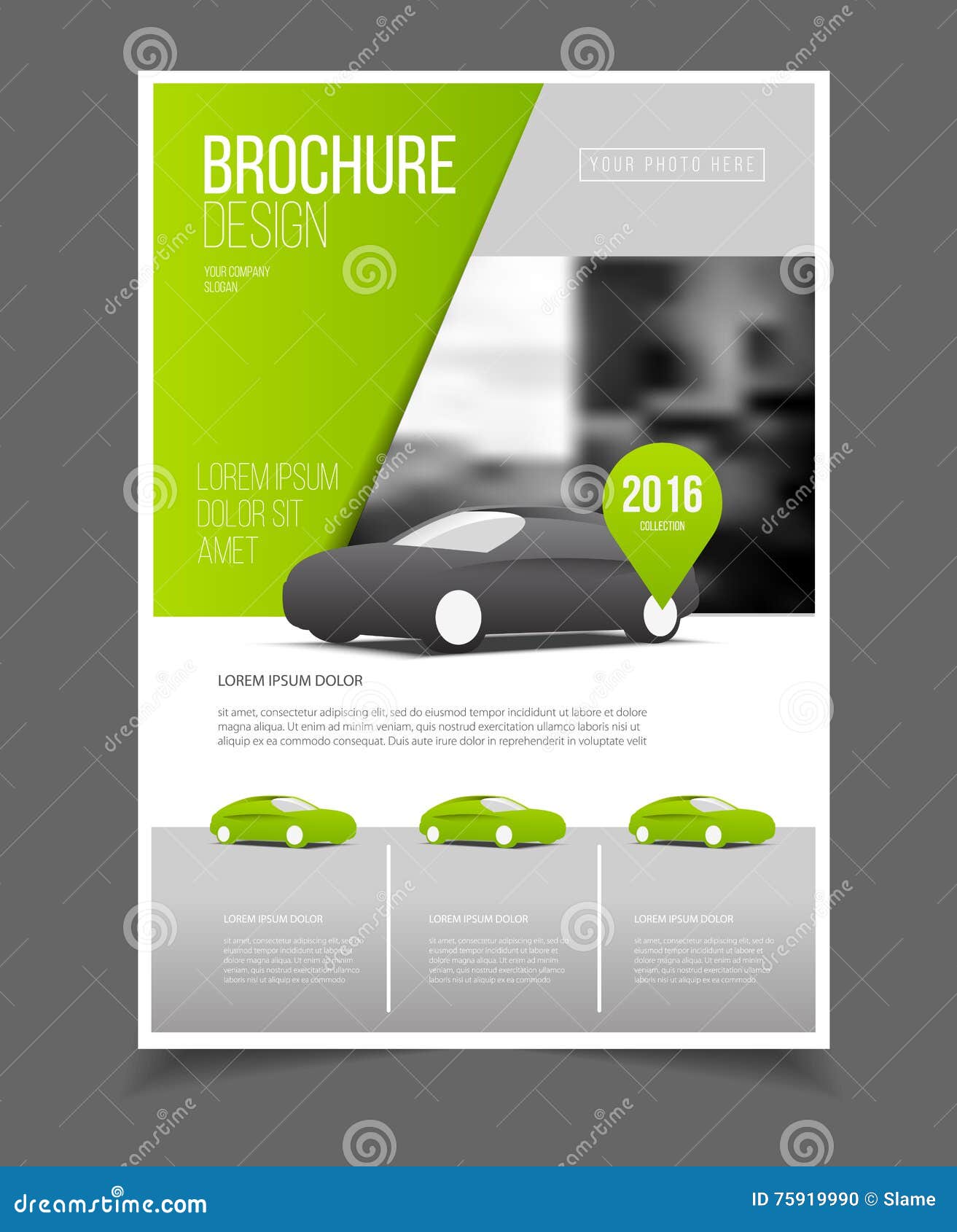 car brochure template