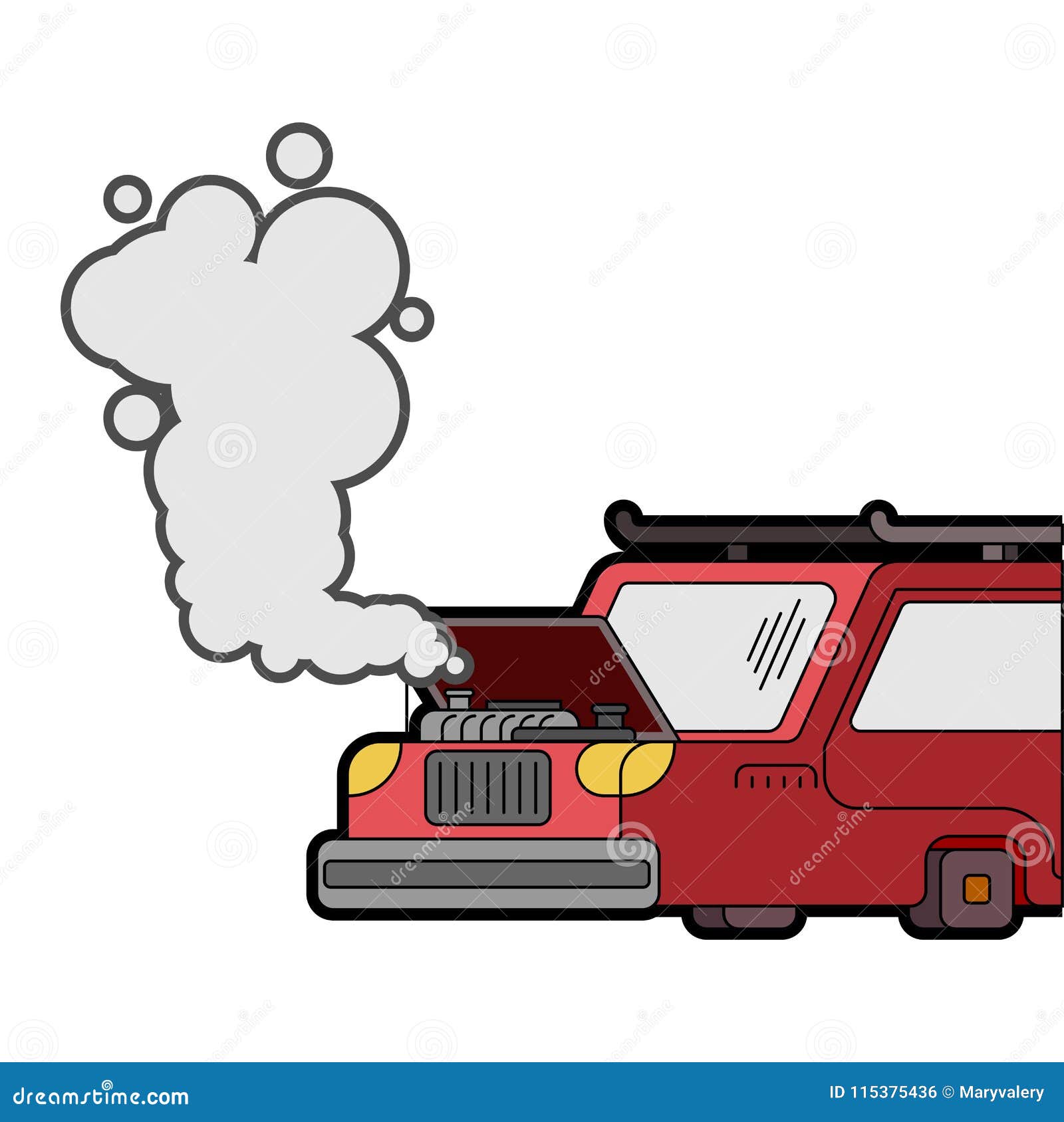 Car Engine 2d Vector Animation Stock Vector (Royalty Free