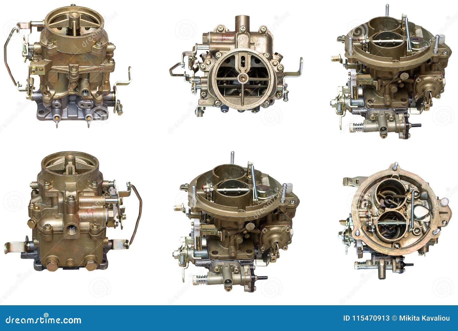 Car Carburetor in Different Positions Stock Image Image of motor