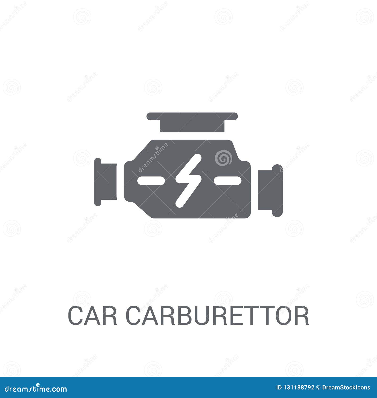 car carburettor icon. trendy car carburettor logo concept on white background from car parts collection
