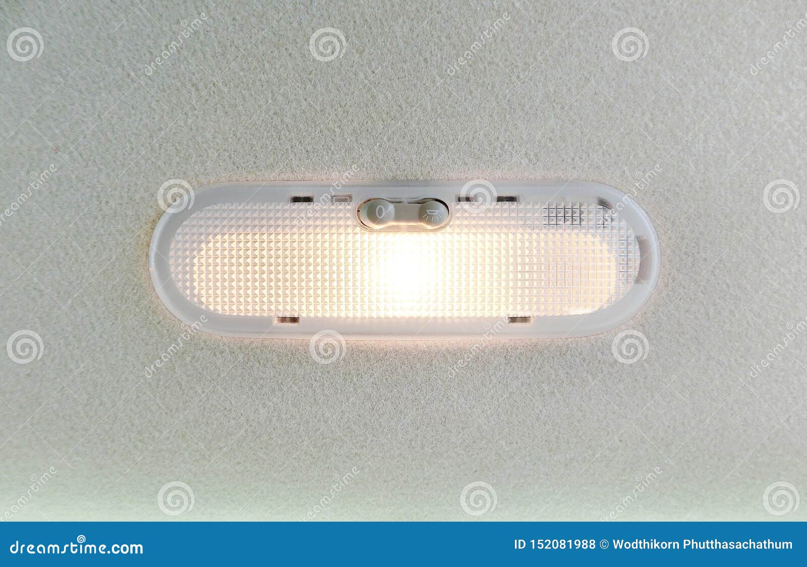 Car ceiling light. stock photo. Image of design, panel 152081988