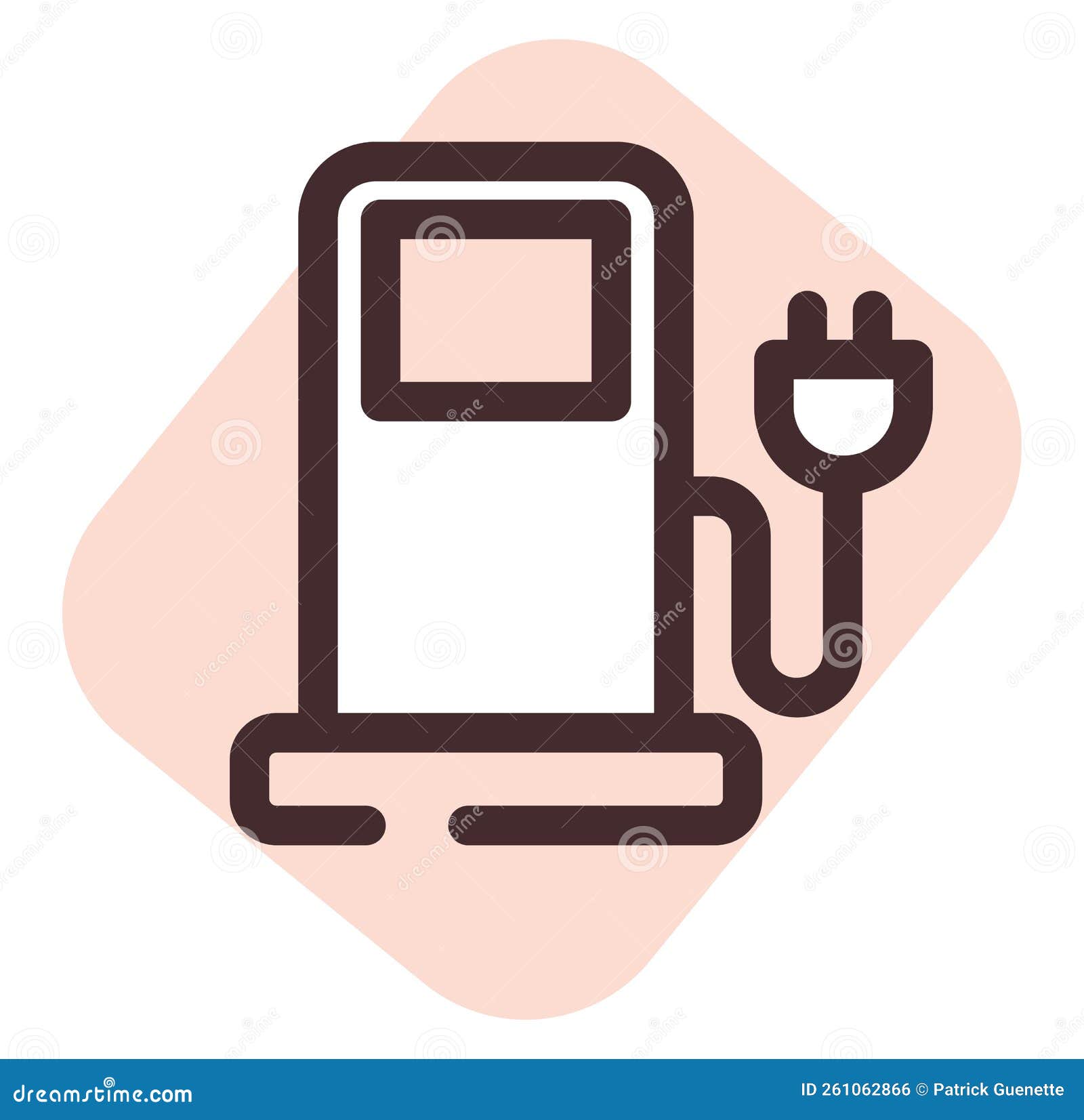 Car charger, icon stock vector. Illustration of plug 261062866