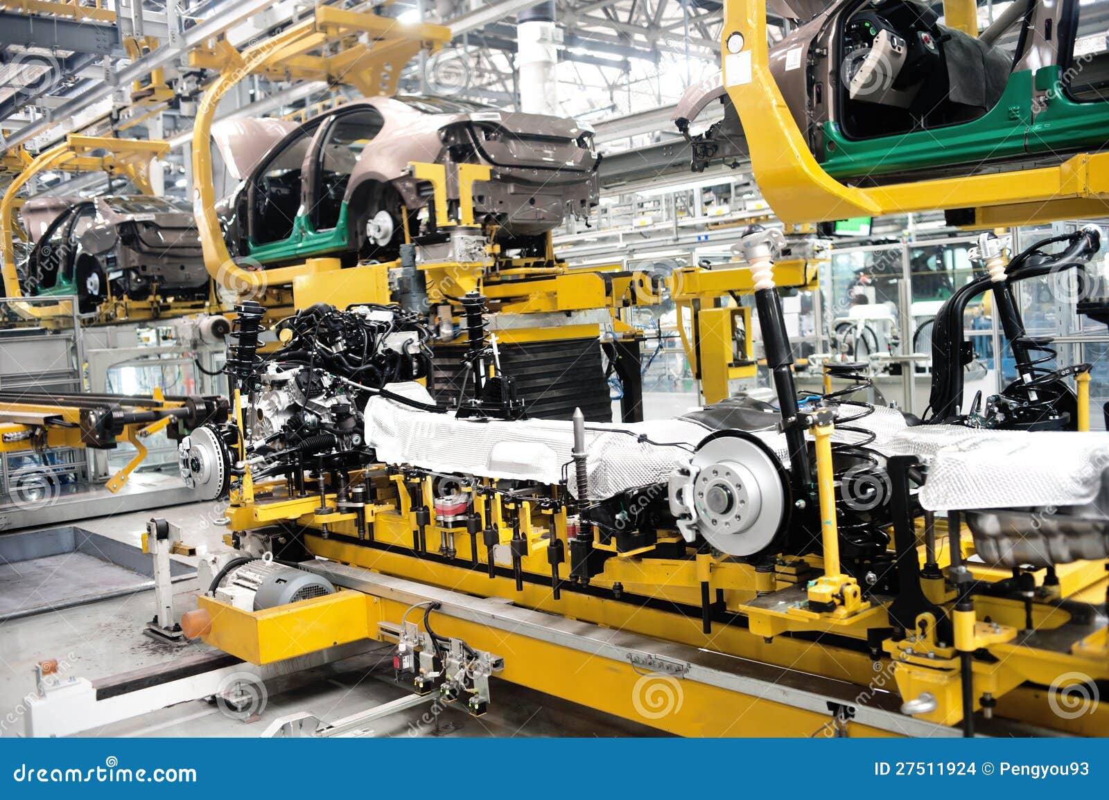 Car chassis installation stock photo. Image of channel 27511924