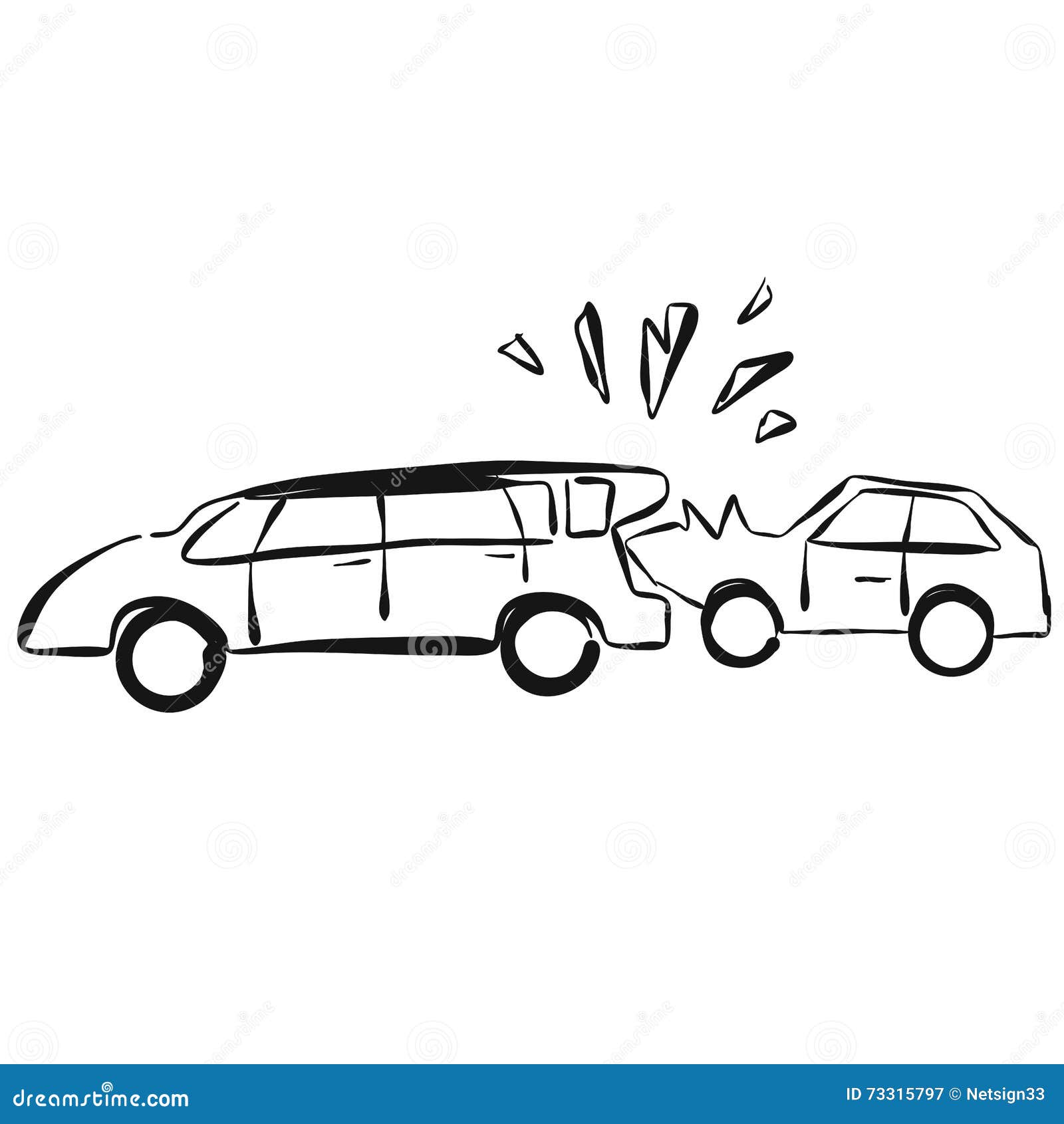 Car Crash TAKE a Photo HAND DRAWING by Chalk Stock Vector  Illustration of  information injury 54464488