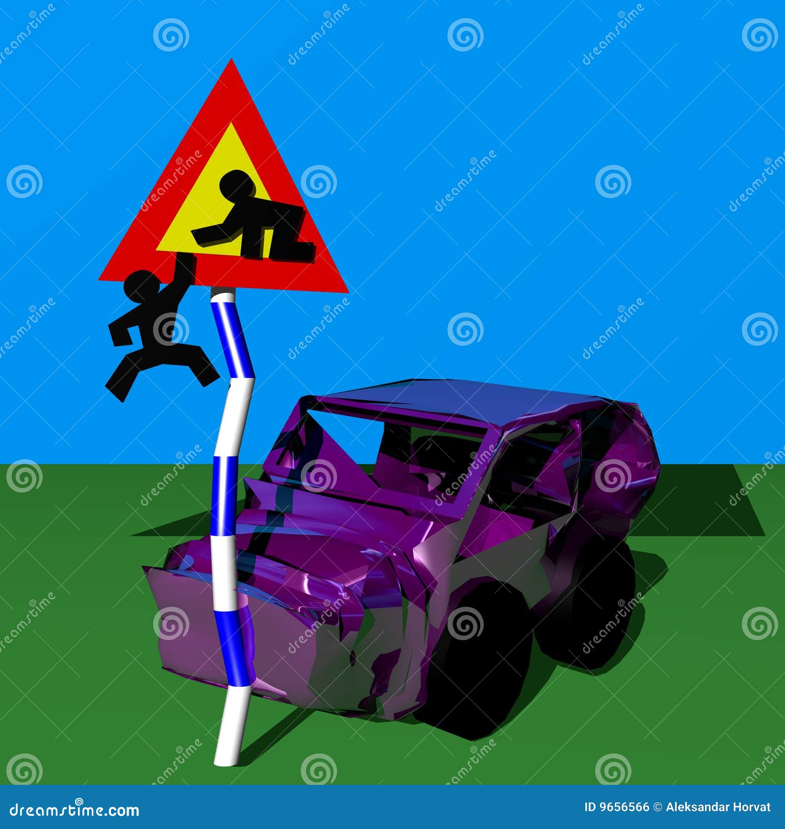 Car Crash Royalty Free Stock Image - Image: 9656566