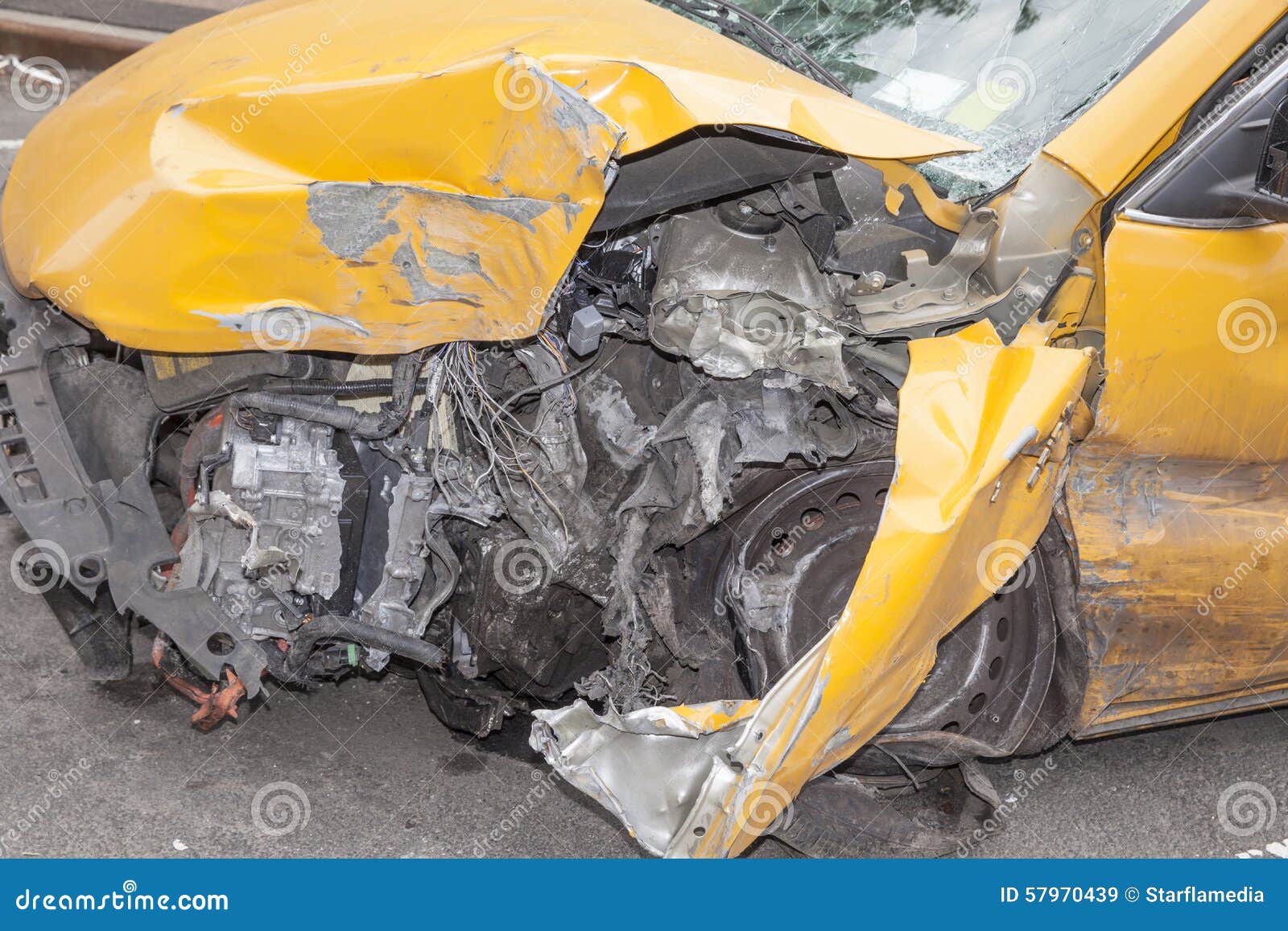 Car Crash stock image. Image of wreck, junkyard, scrap 57970439