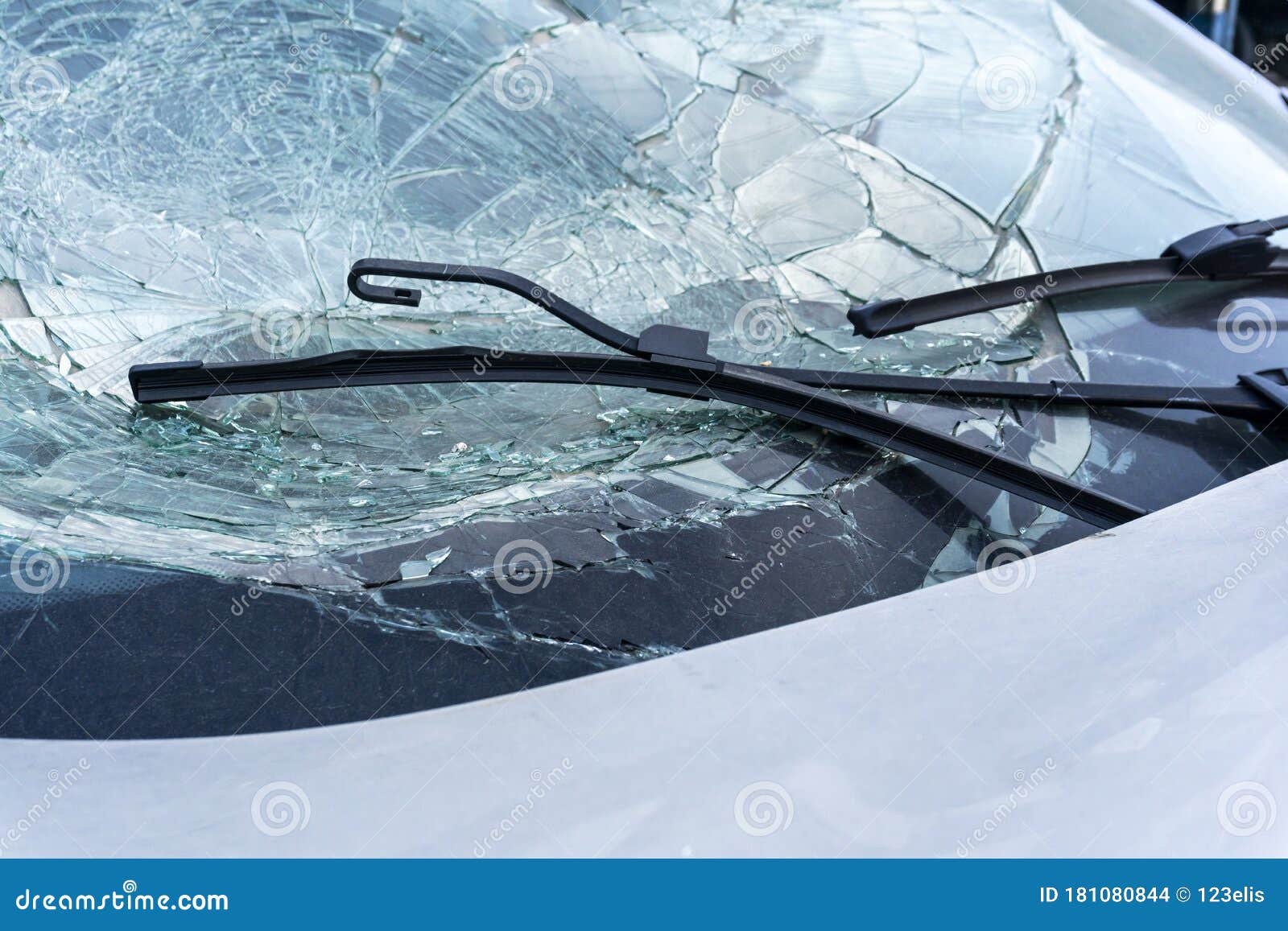 Broken car windshield stock photo. Image of shattered 181080844