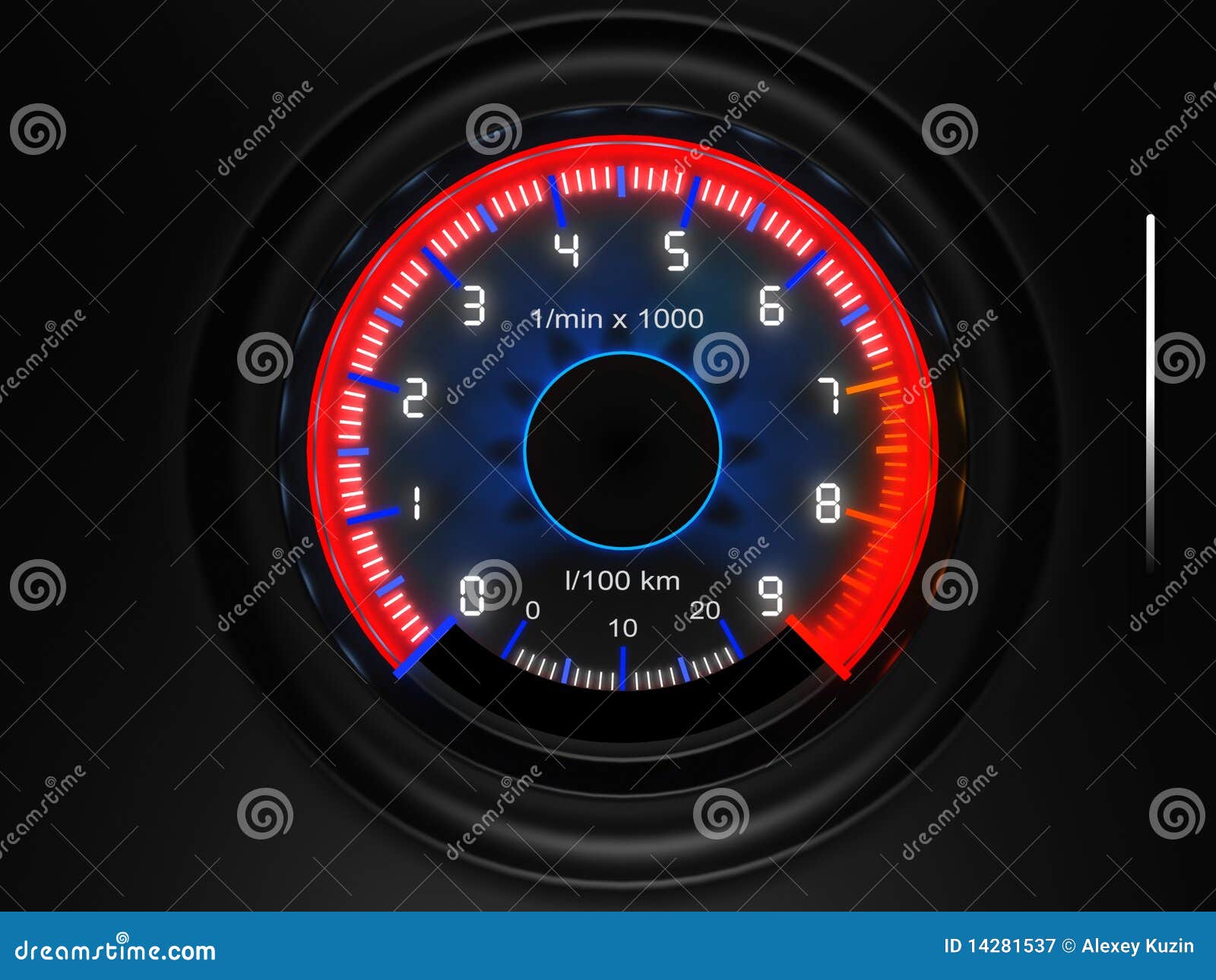 Car dashboard tachometer stock illustration. Illustration of race