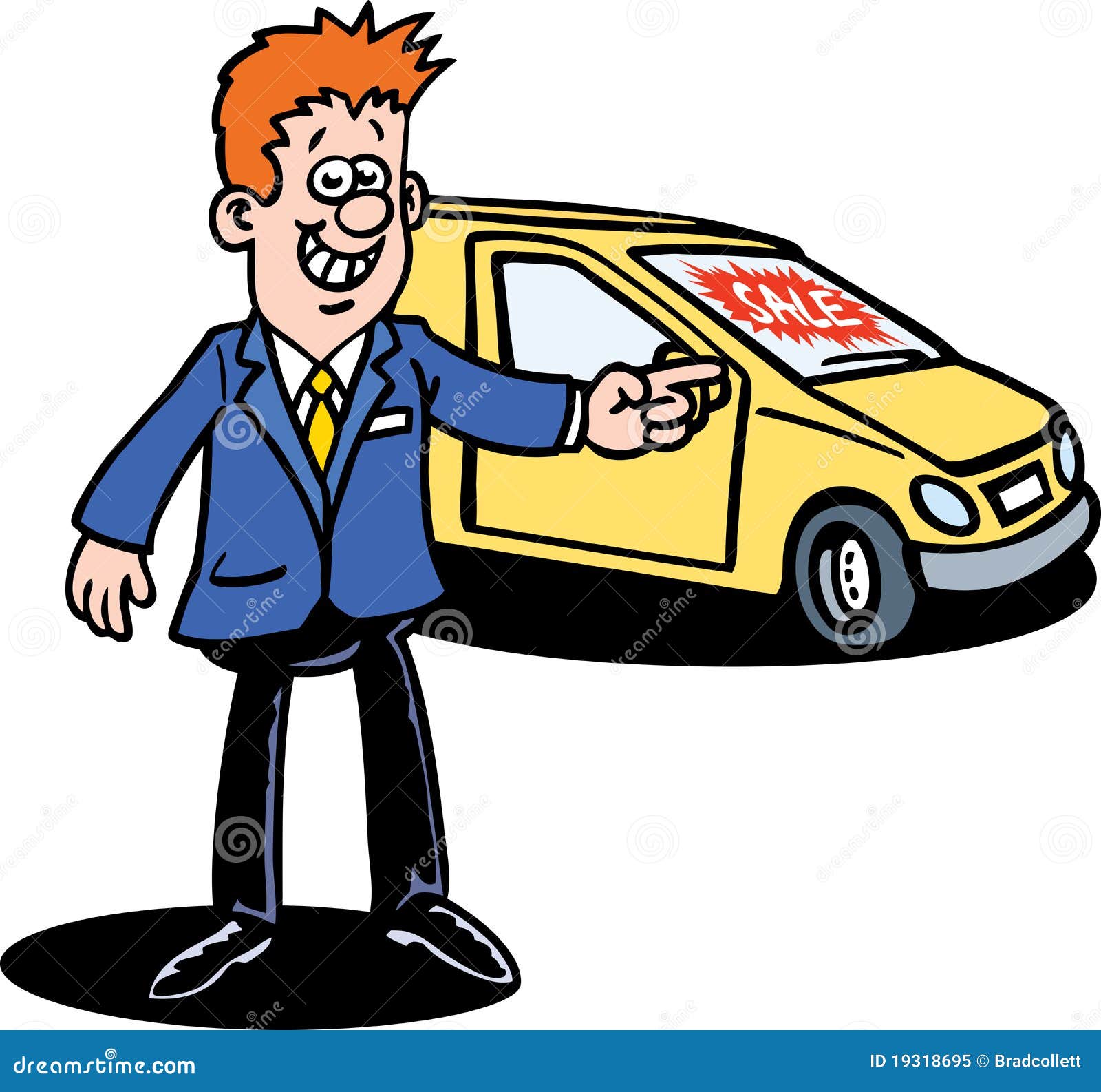 Car Dealer stock vector. Illustration of star, face, suit 19318695