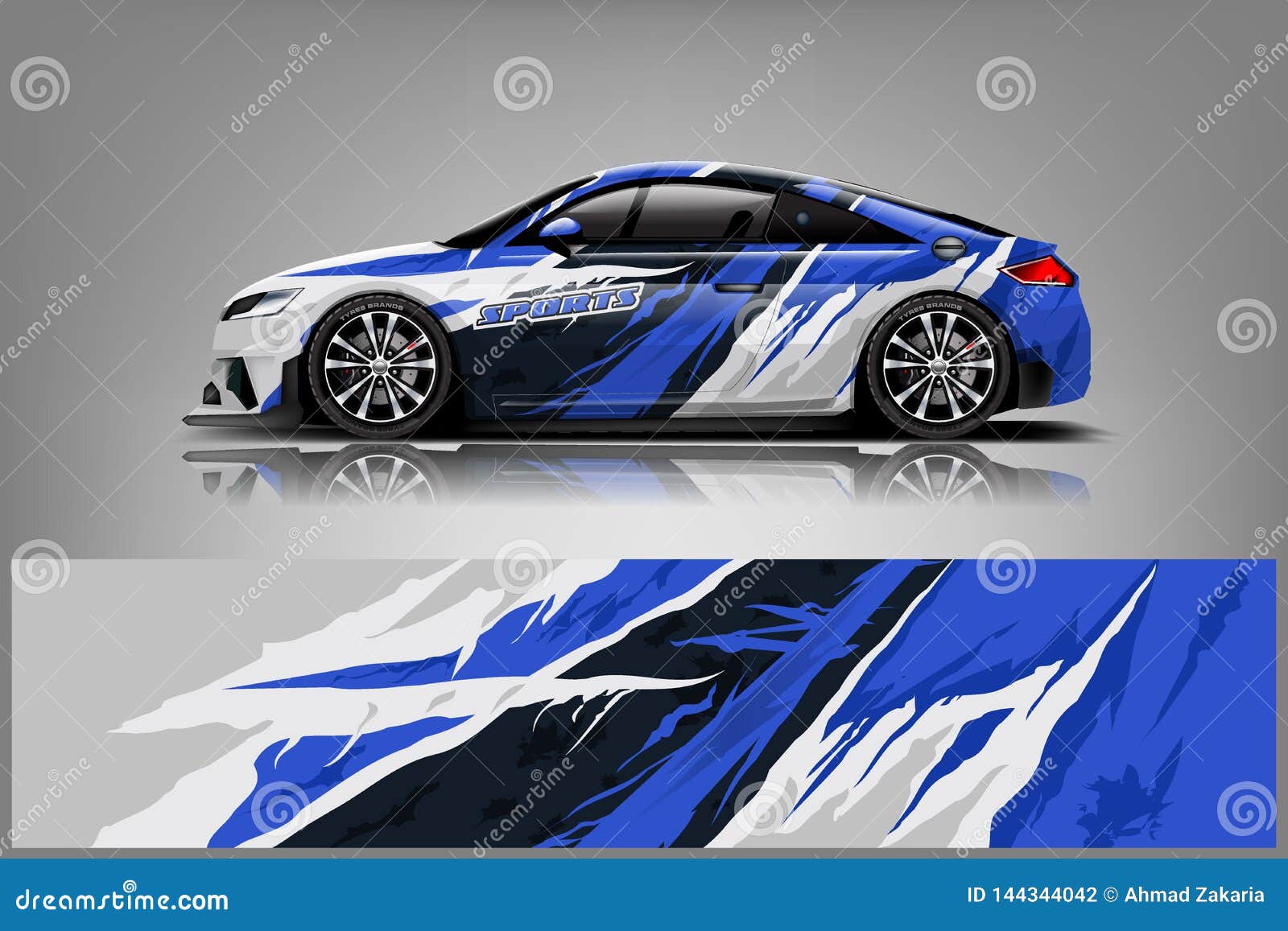 car decal wrap  . graphic abstract stripe racing background kit s for vehicle, race car, rally, adventure and li