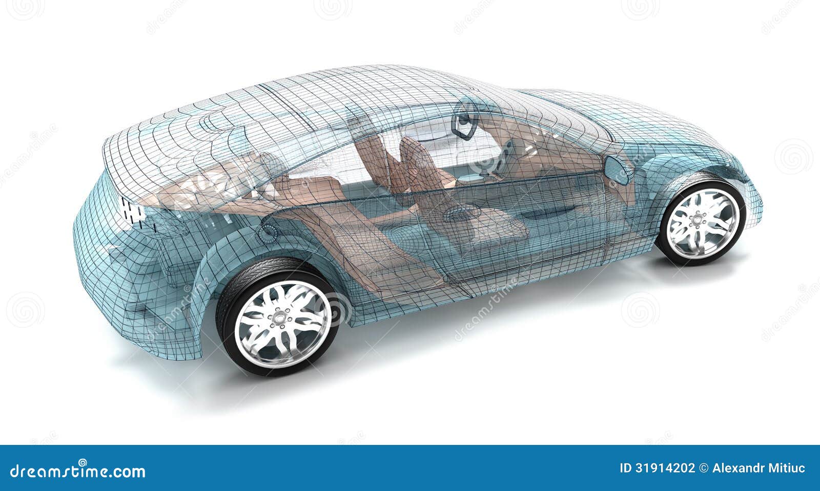 Car design, wire model stock illustration. Illustration of line 31914202