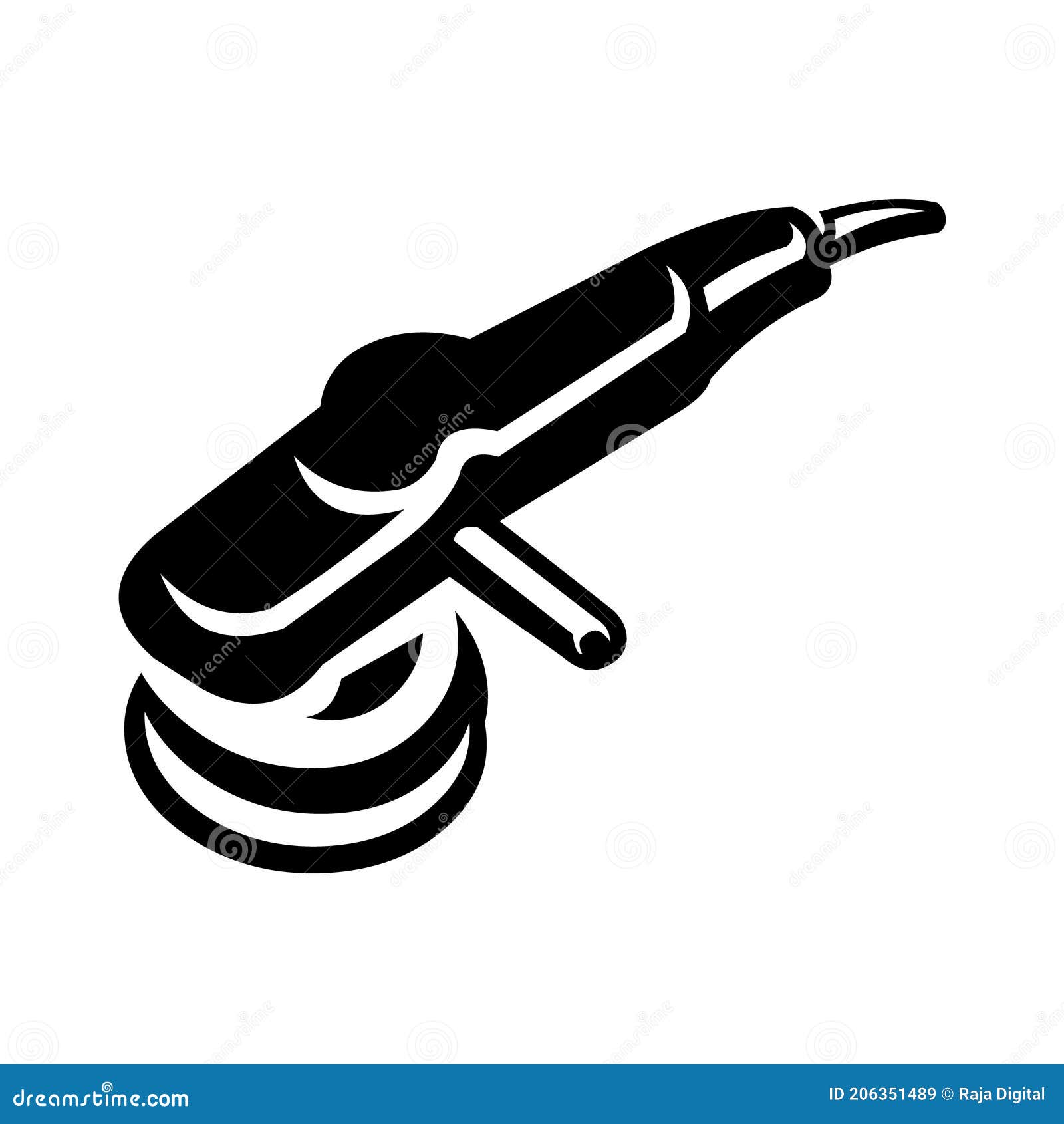 Car Detailing Polisher Machine Isolated Stock Illustration