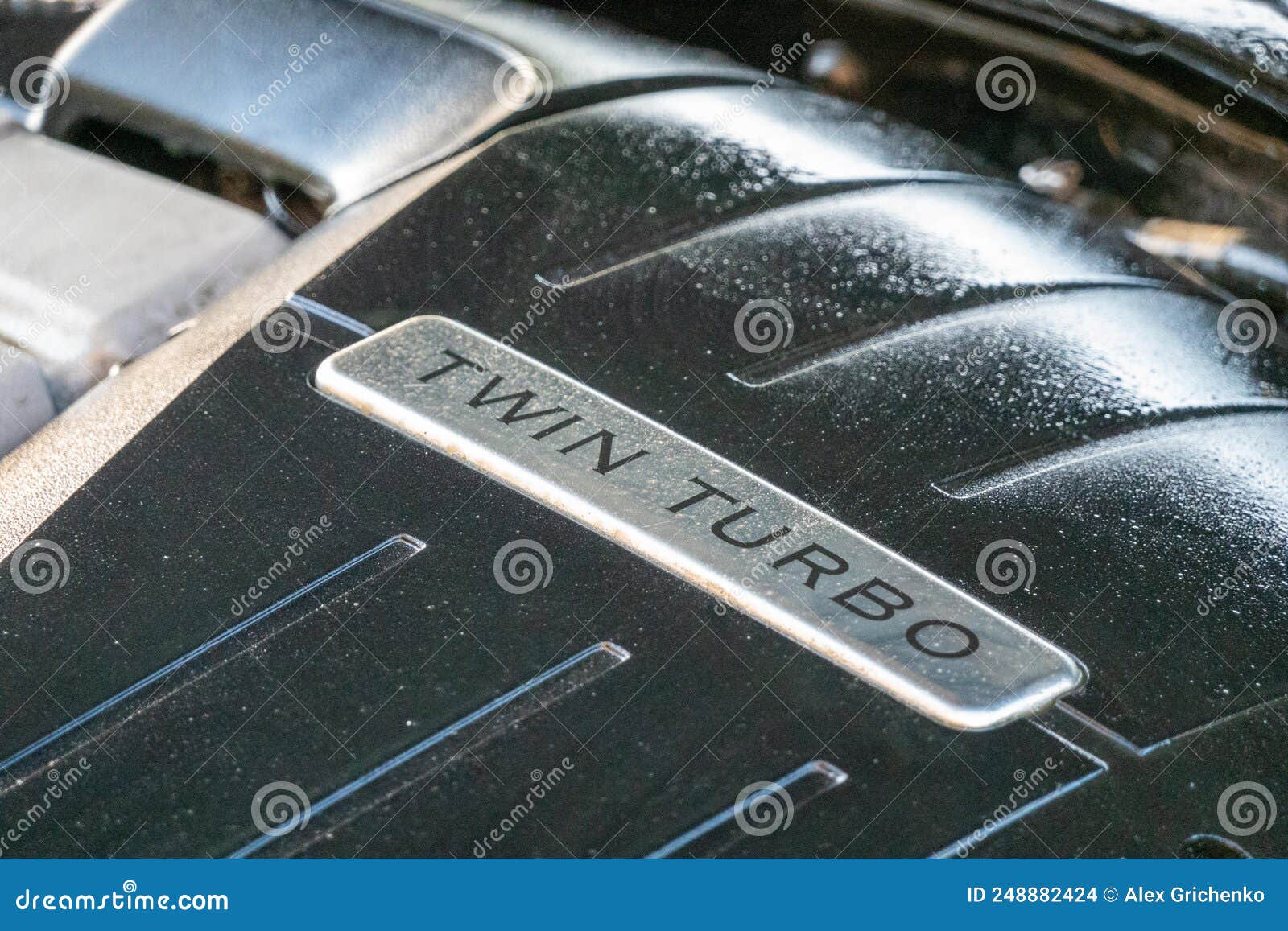 Car Detailing Series Cleaning Car Engine Stock Photo Image of